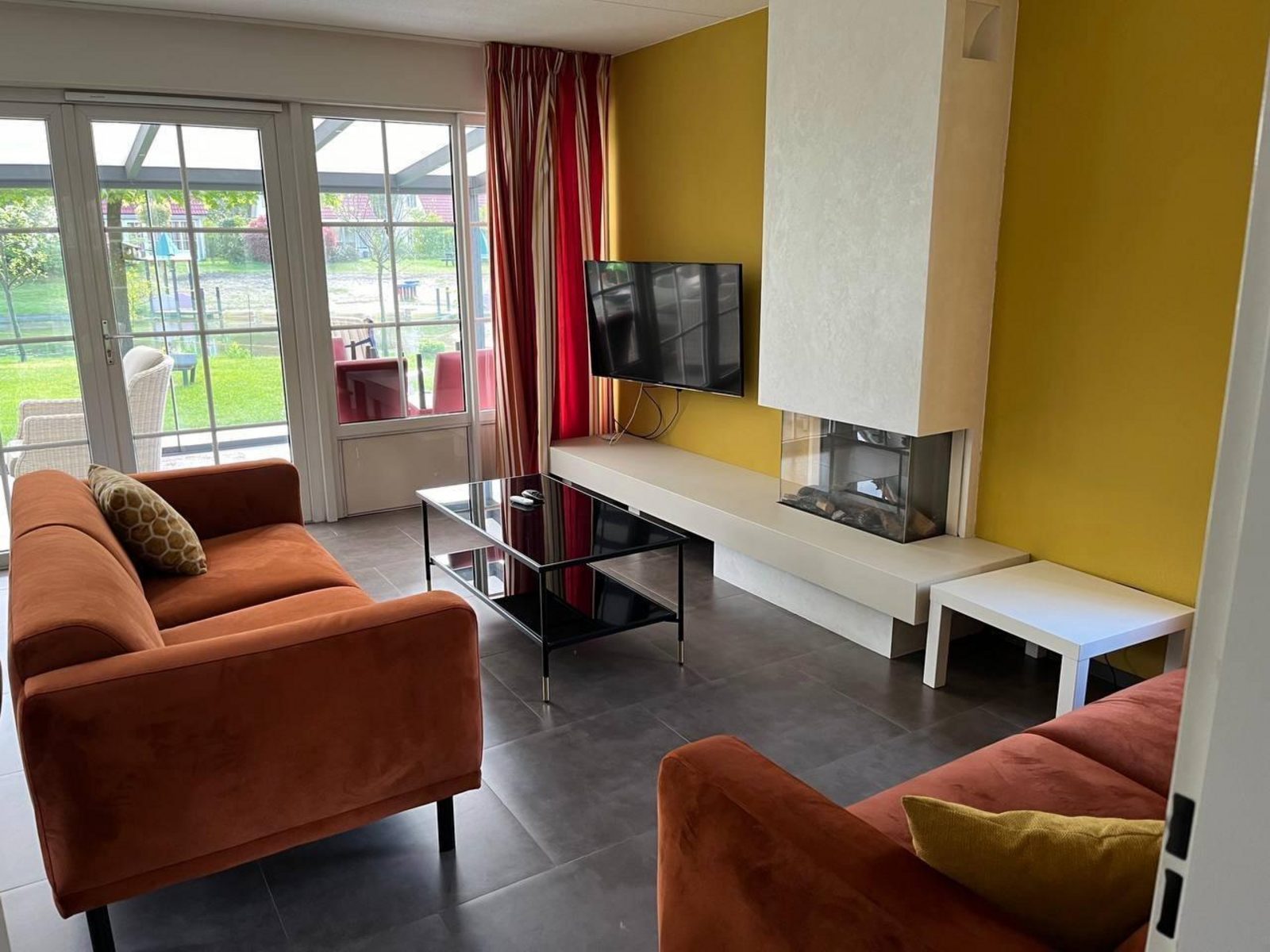 Bungalow met luxe tuinkamer en uitzicht op speelvijver - 5 personen