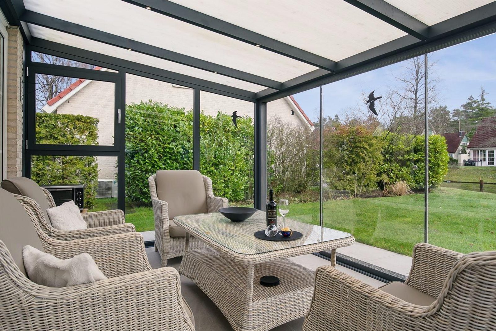 Bungalow met luxe tuinkamer en uitzicht op speelvijver - 5 personen