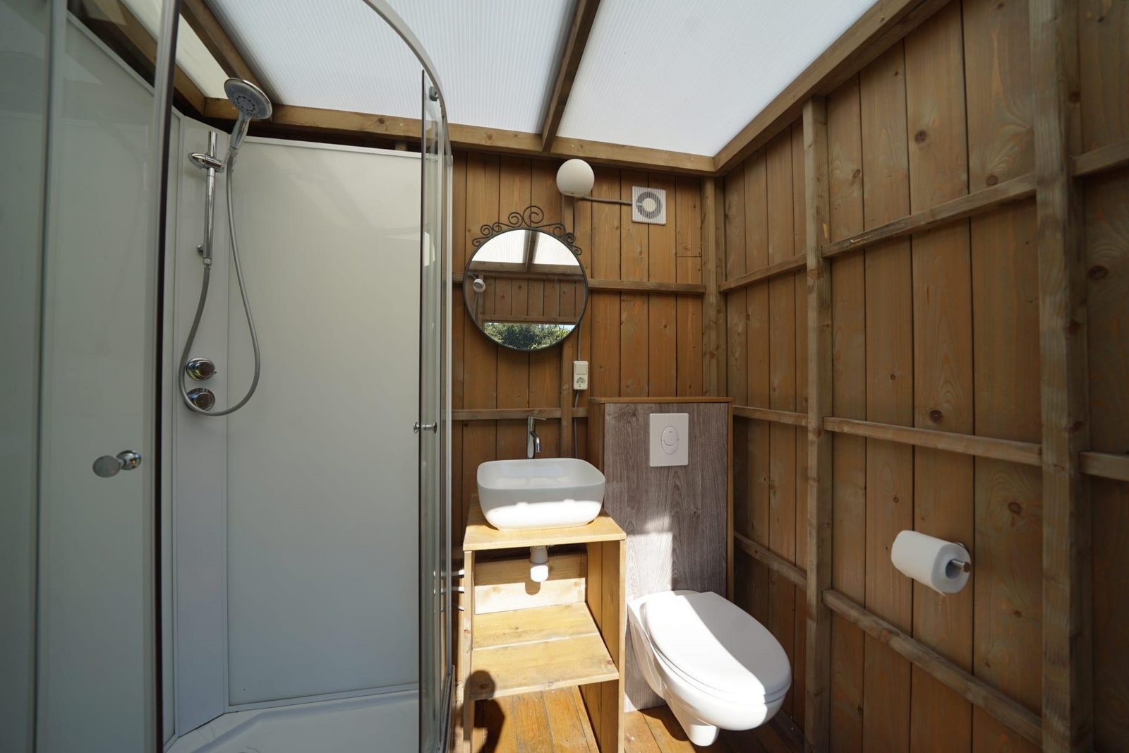 Kampeerplaats Comfort privésanitair