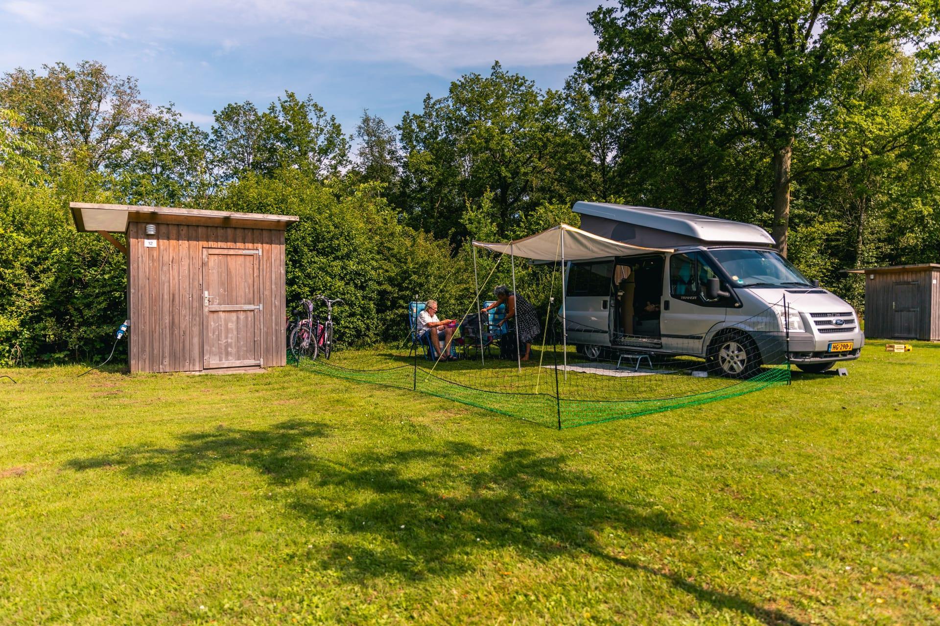 Accommodatie Ruinen - Kampeerplaats - Kampeerplaats Comfort privésanitair - 9