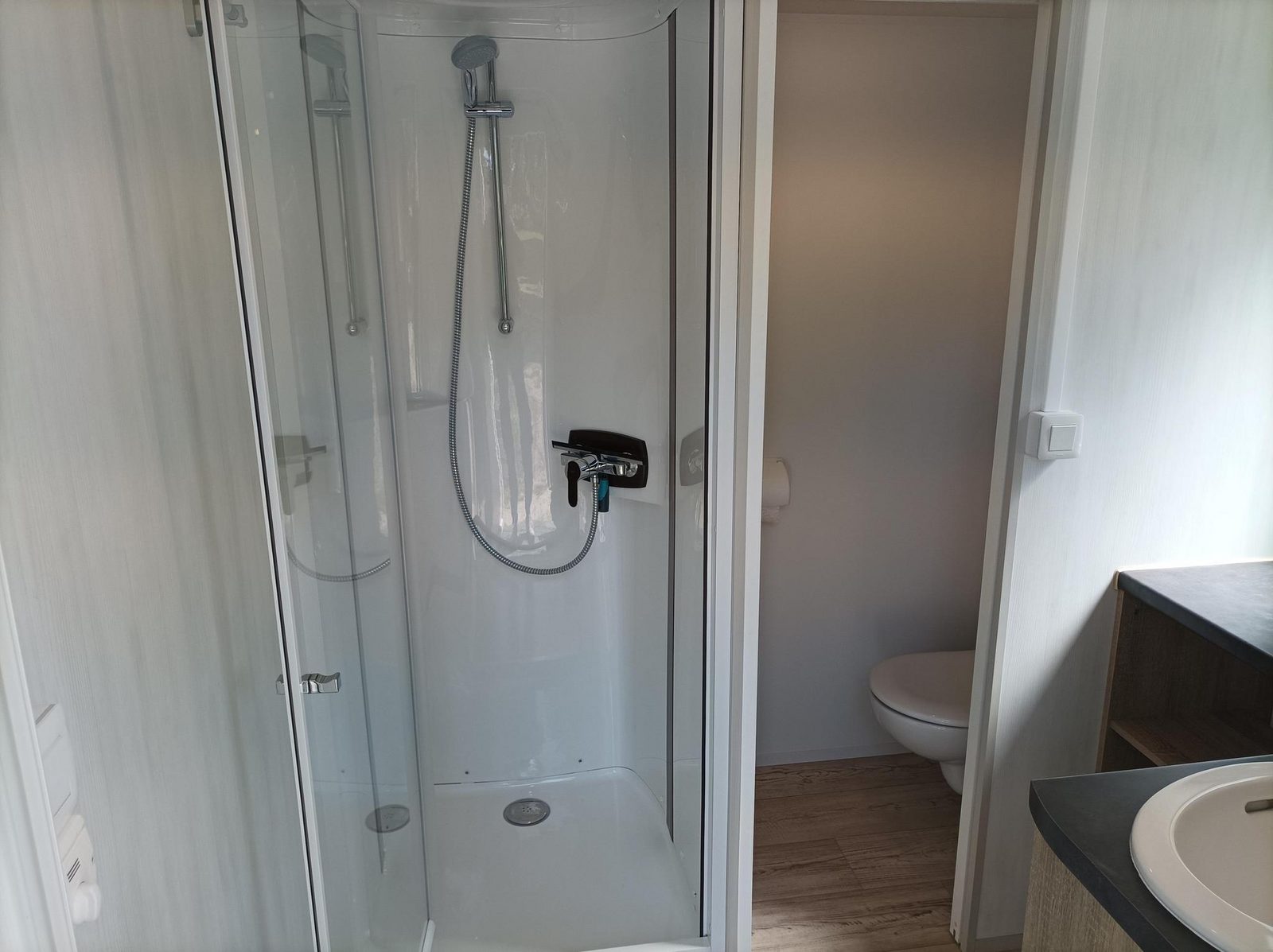 Camping pitch private sanitary