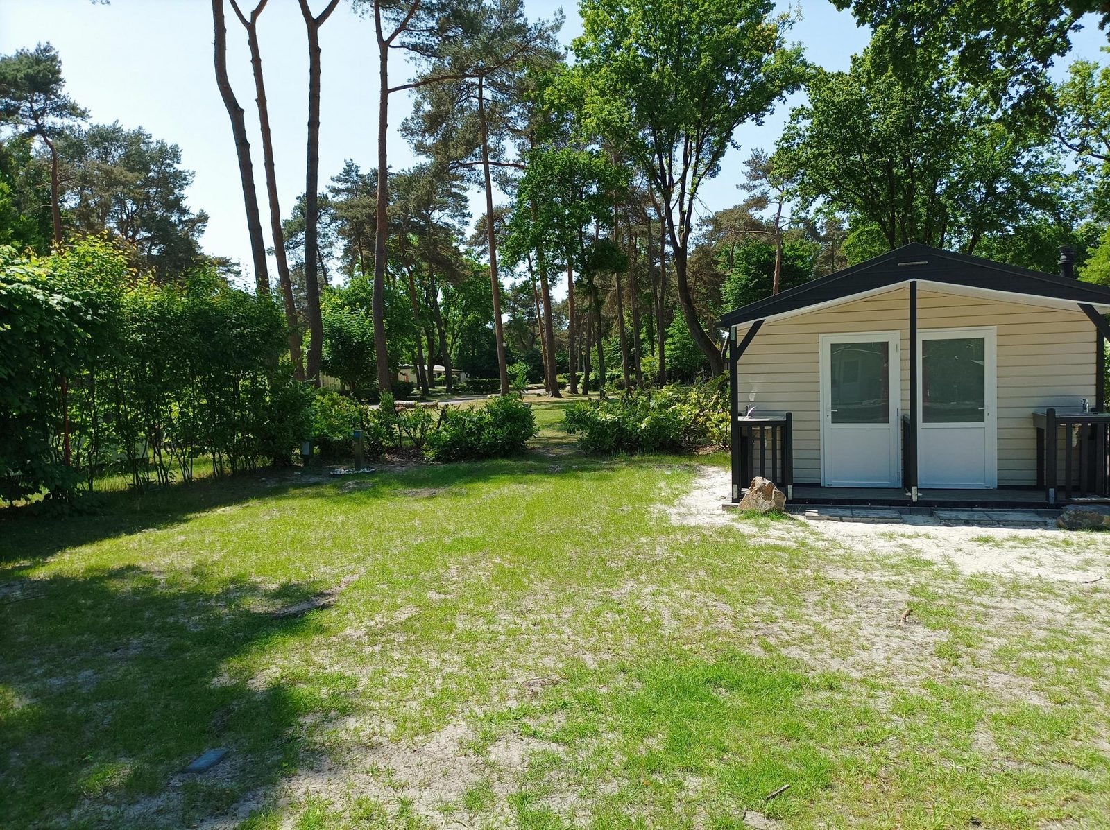 Camping pitch private sanitary