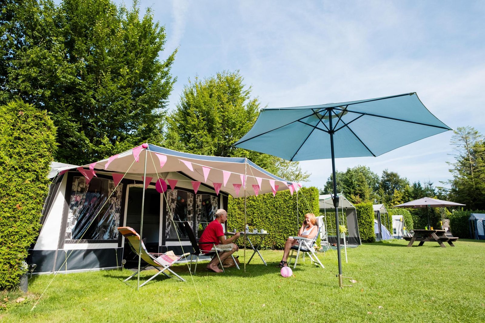 Kampeerplaats | Luxe privé sanitair