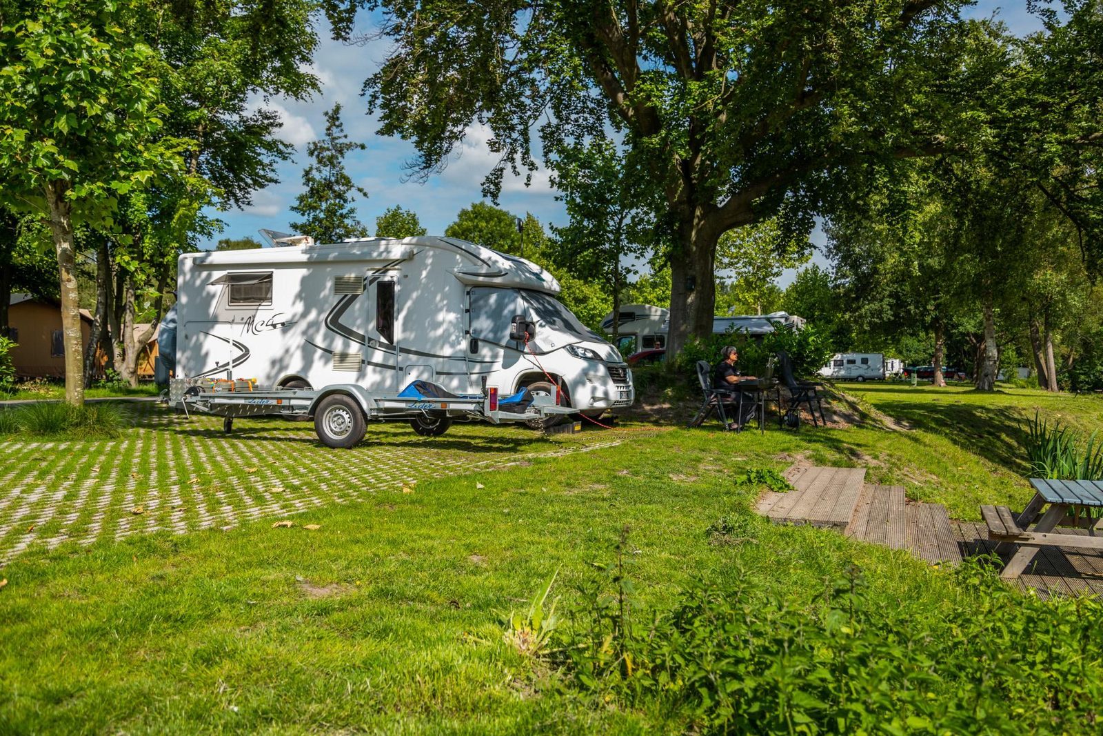 Camperplaats Comfort L aan het water