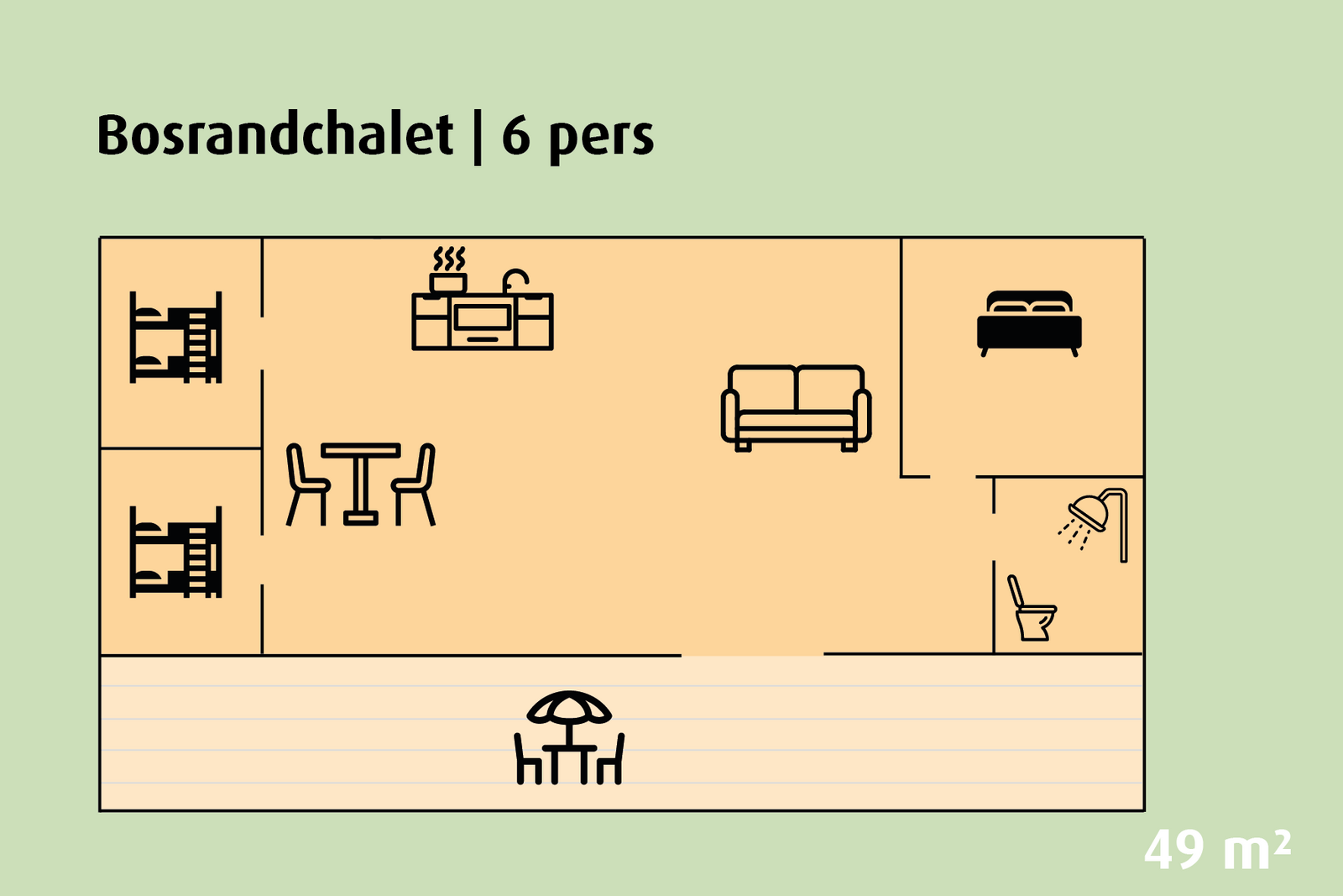 Forest Edge Chalet | 2 - 6 people