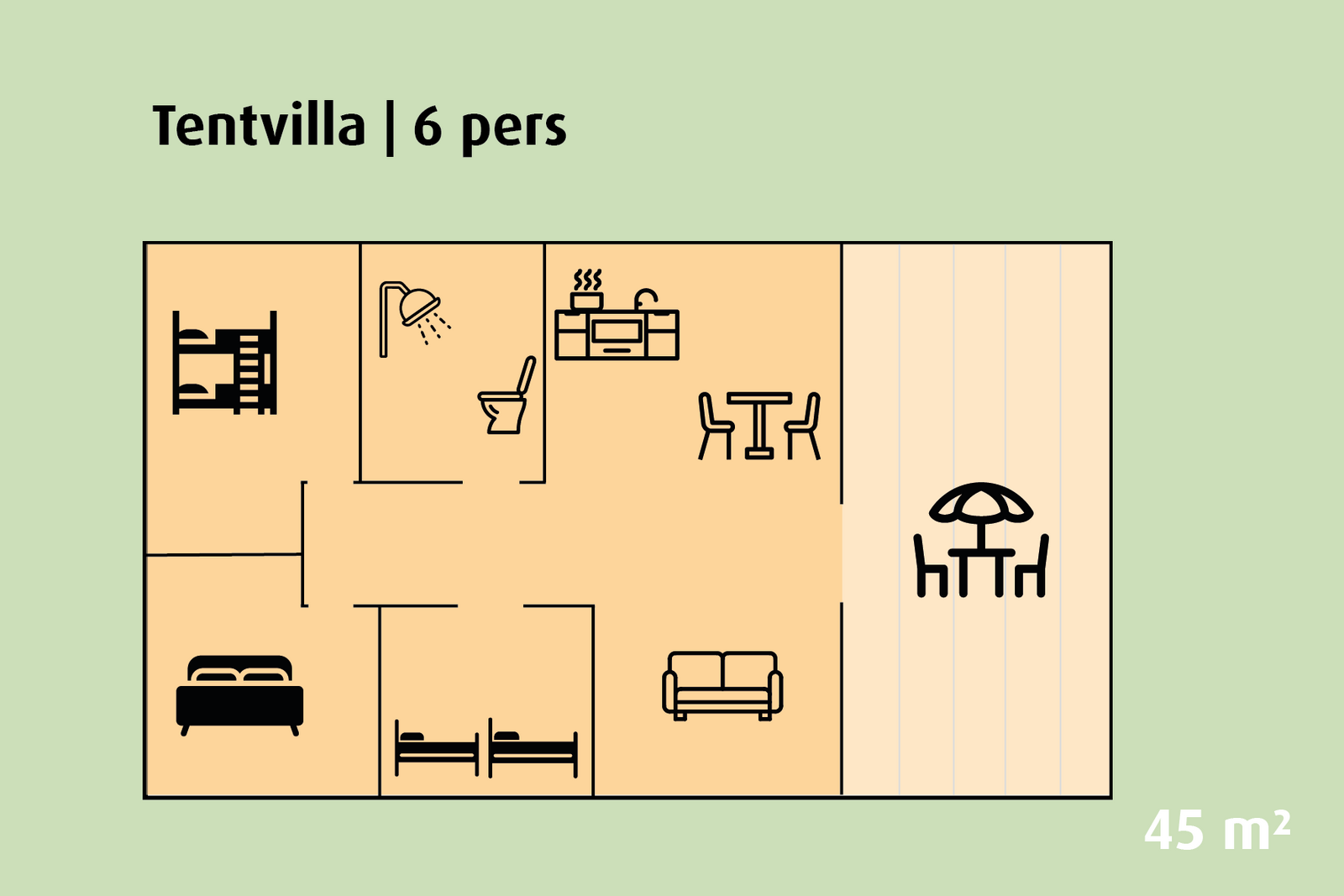 Tent Villa | 2 - 6 people
