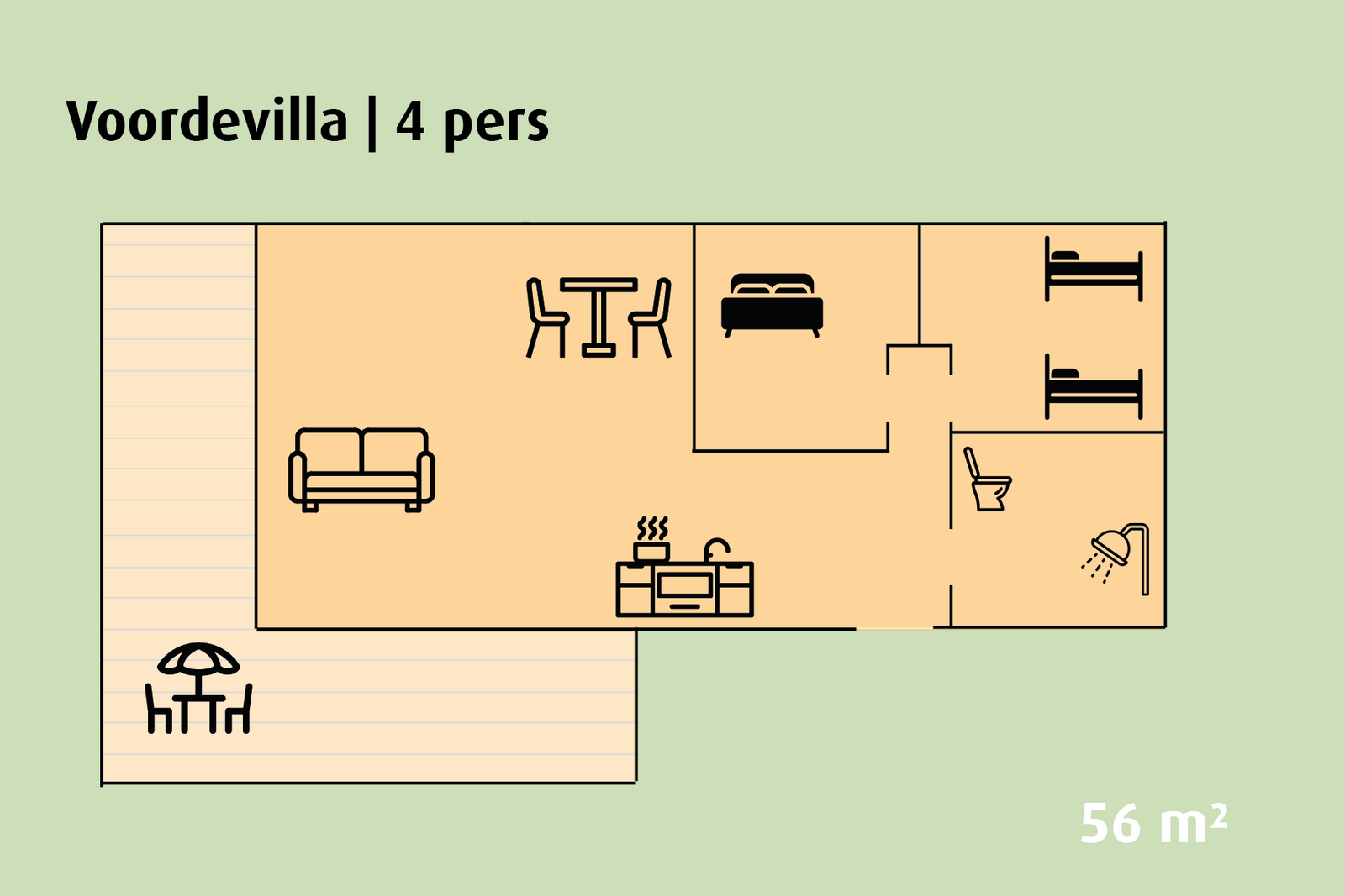 Voordevilla | 2 - 4 persons