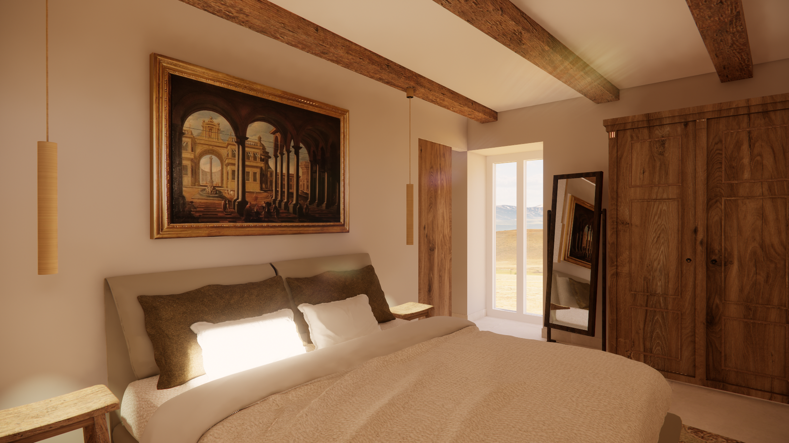 Luxe 2-slaapkamerappartement in Italiaanse stijl