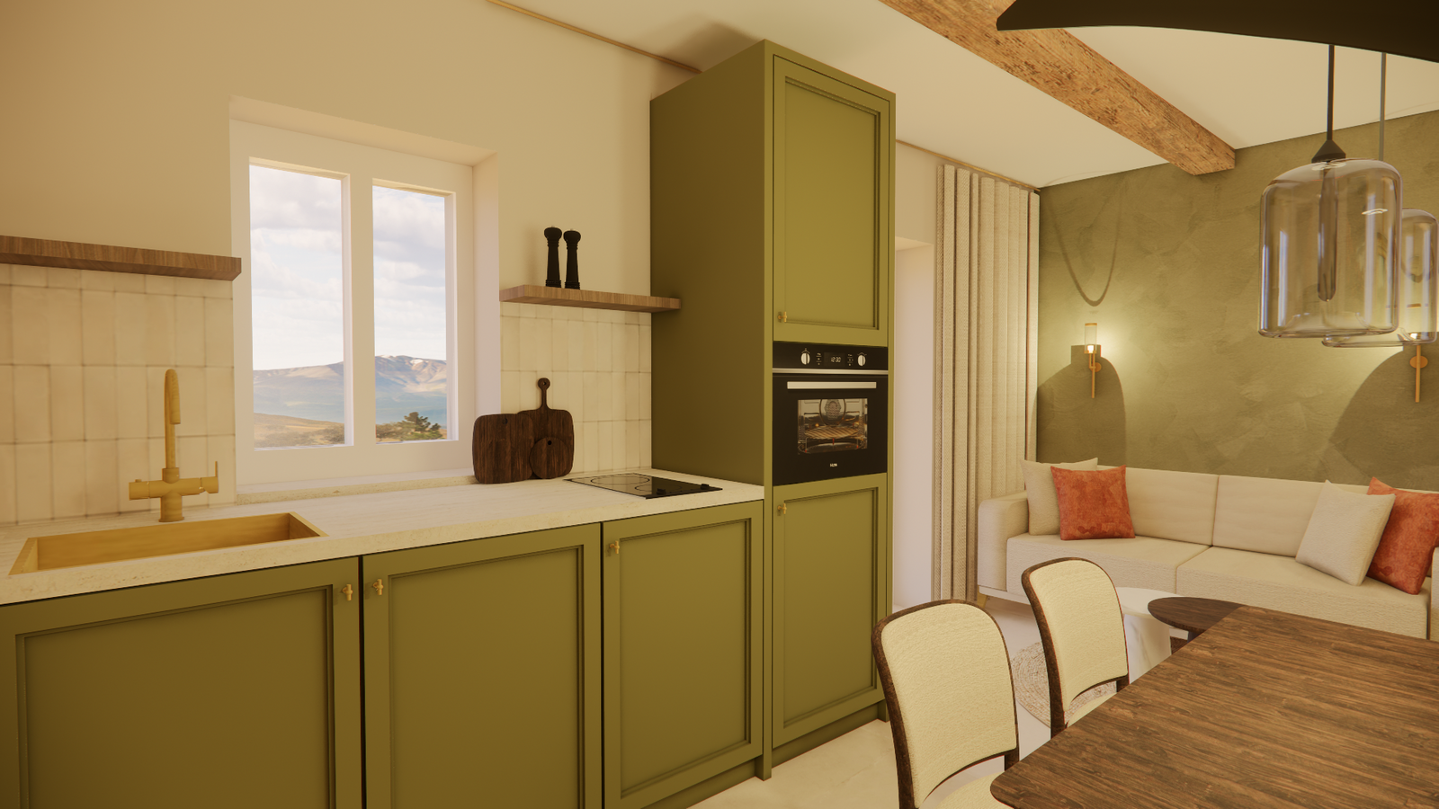 Luxe 2-slaapkamerappartement in Italiaanse stijl
