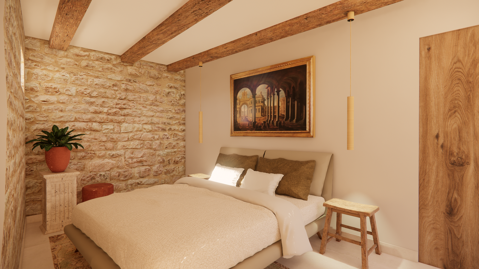 Luxe 2-slaapkamerappartement in Italiaanse stijl