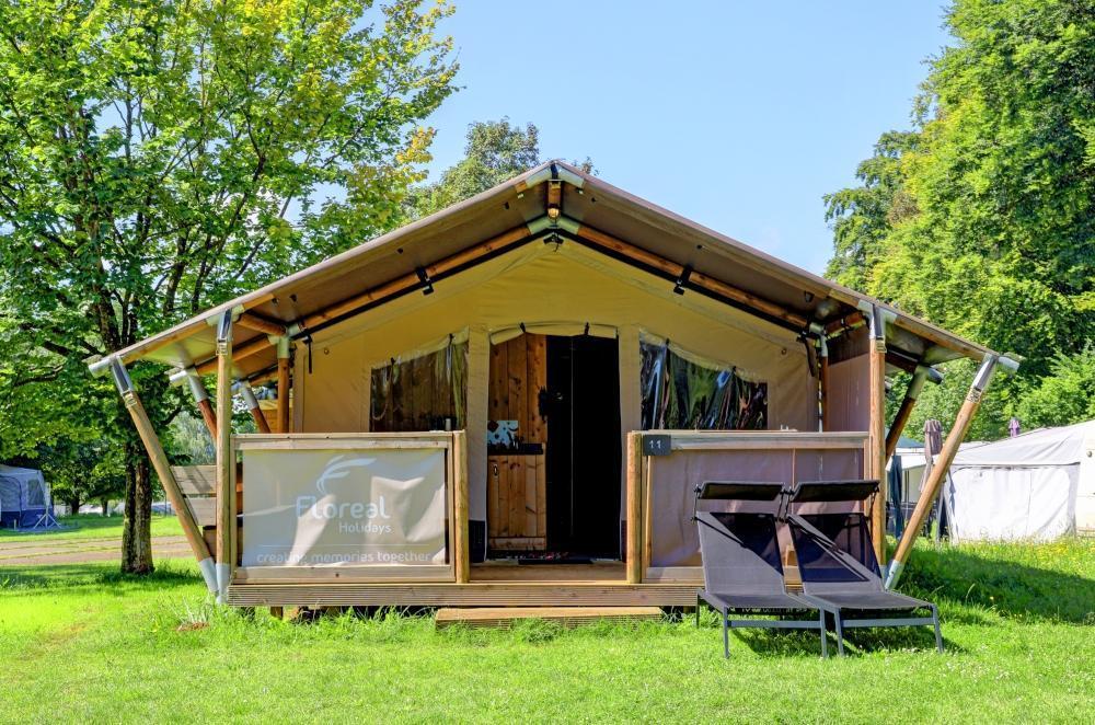 Safaritent met sanitair | 5 personen