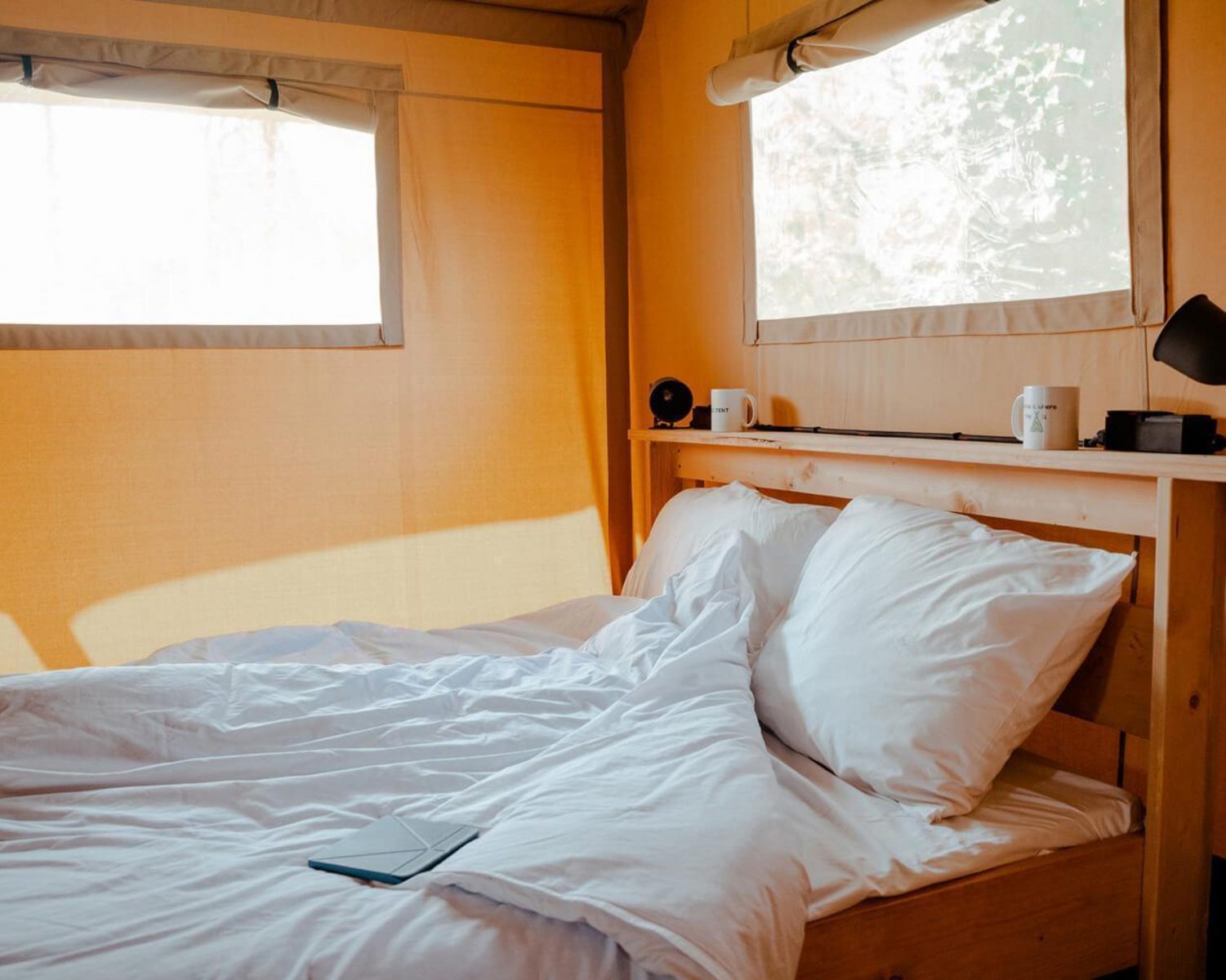 Safari tenten zonder sanitair 6 personen