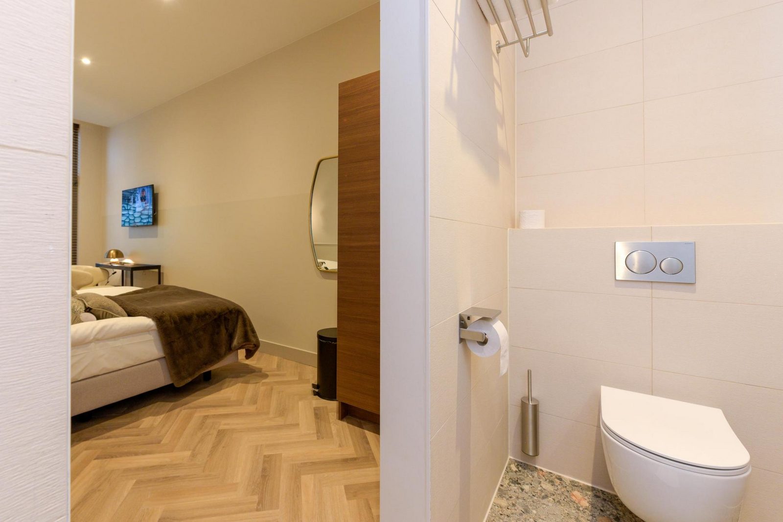 Hotel Novallure City Centre - Kamer met eenpersoonsbedden en kitchenette