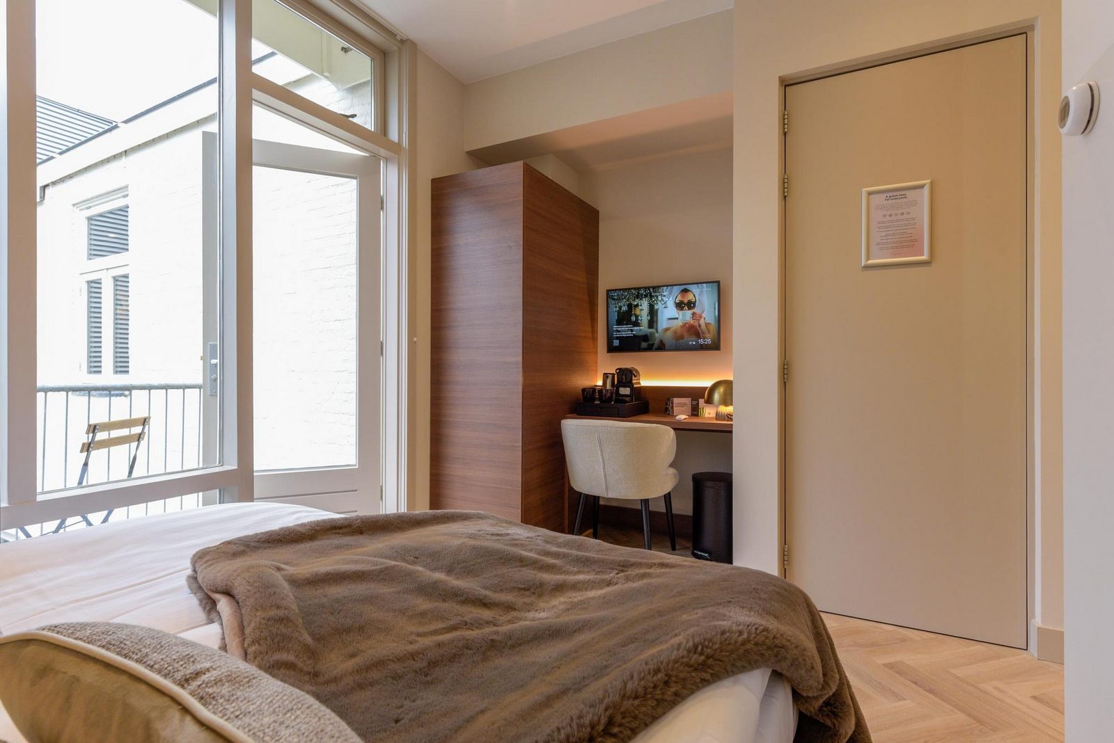 Hotel Novallure City Centre - Kamer met eenpersoonsbedden en balkon
