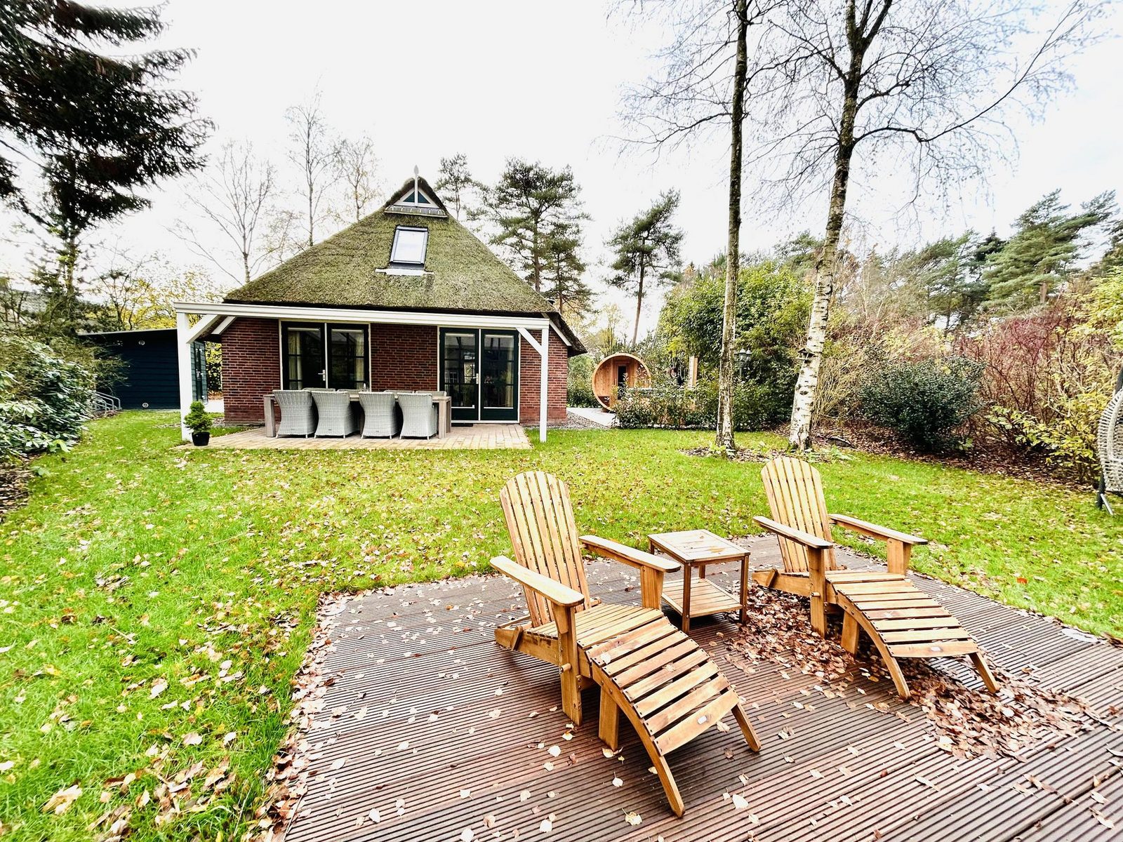 Stuifzand Wellness Outdoor Bungalow Deluxe mit Bettstee | 6+2 Personen