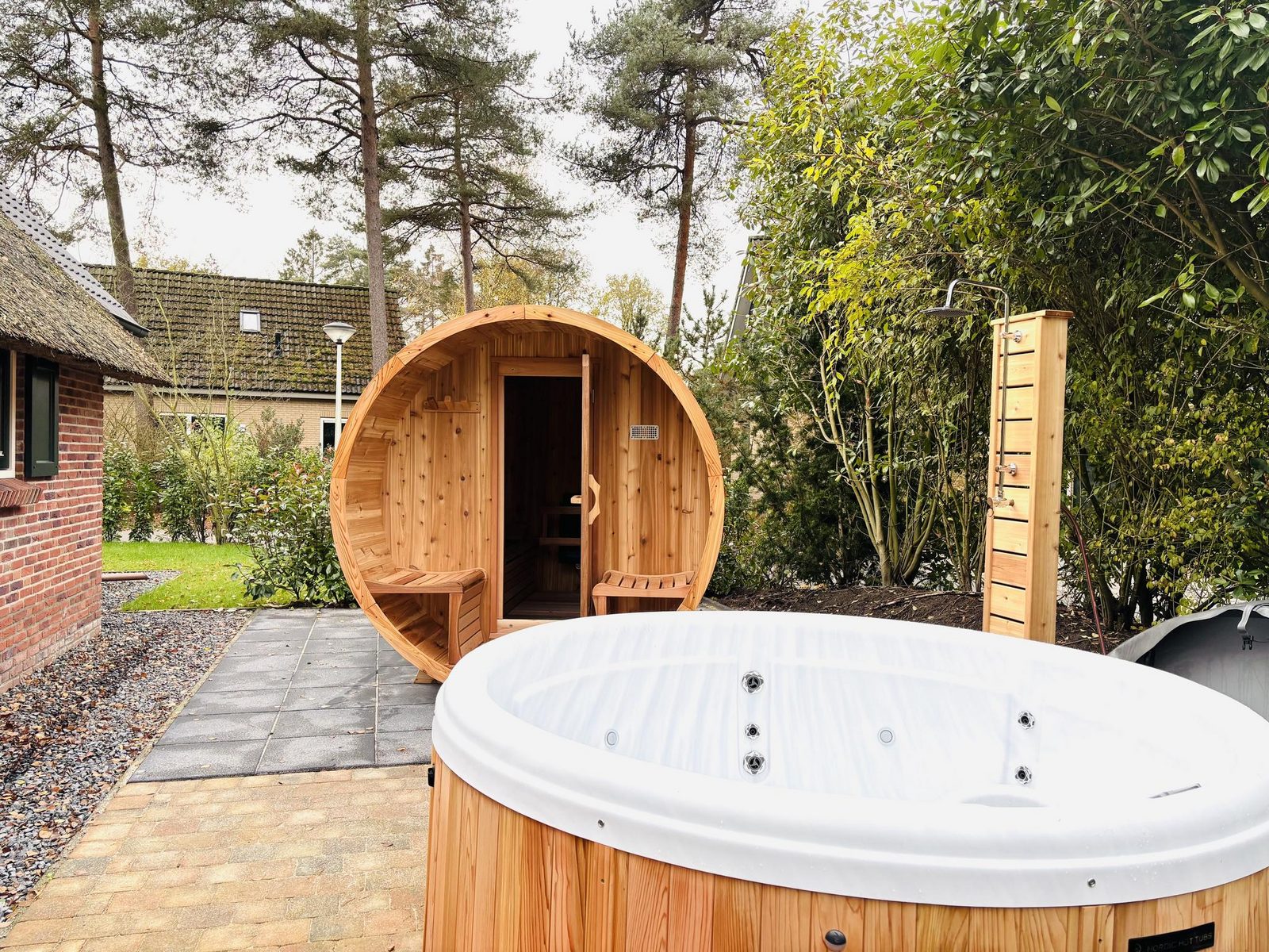 Stuifzand Wellness Outdoor Bungalow Deluxe mit Bettstee | 6+2 Personen