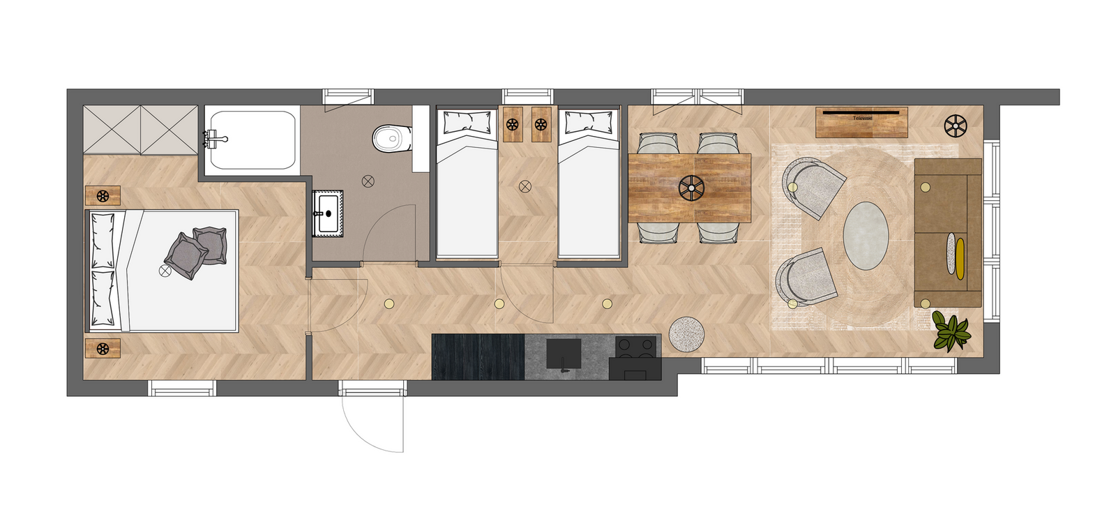 Zeebries | Hot Tub & Sauna | 4 Pers. 