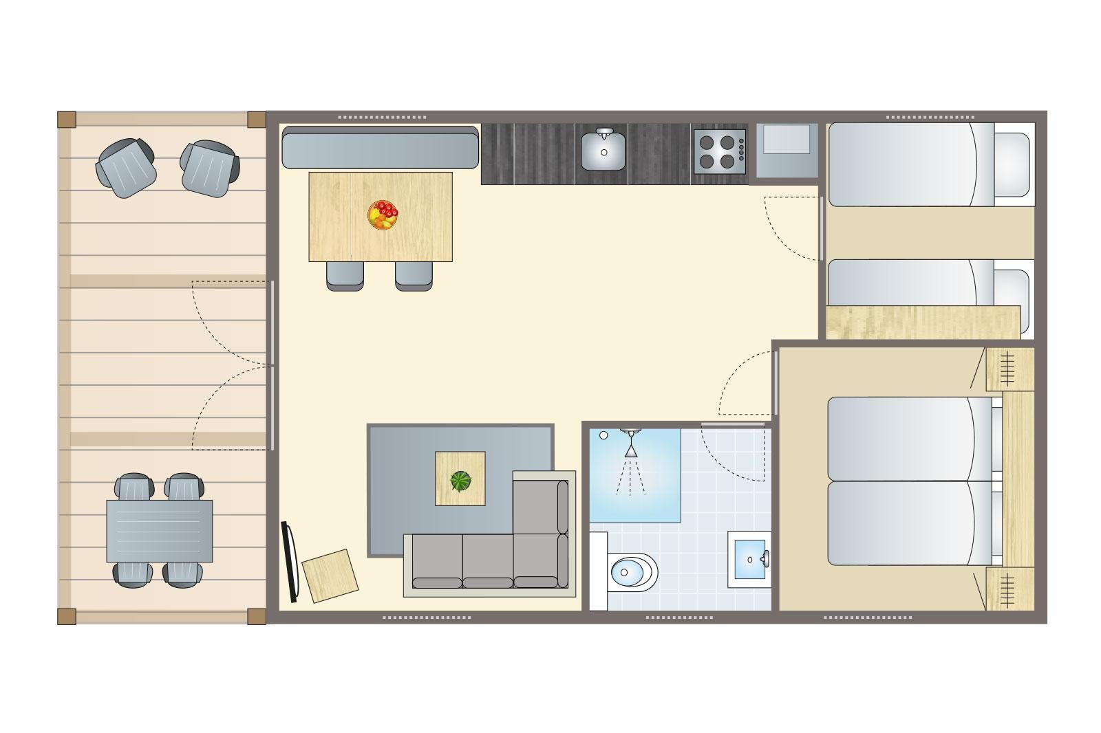 Lodge | 2 bis 4 Personen