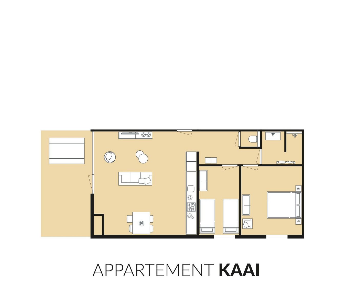 Appartement Kaai | 4 personen 