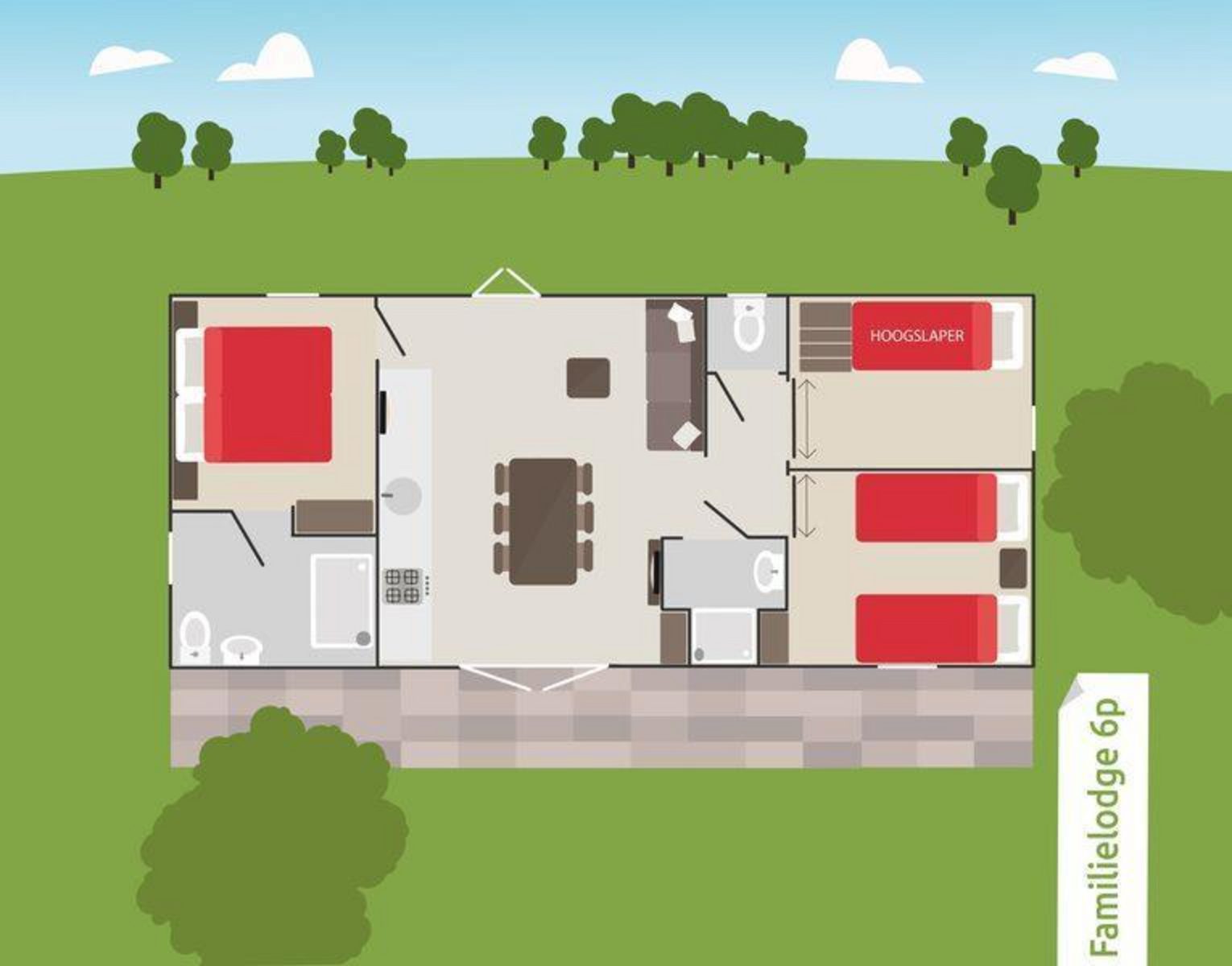 24 person Family lodge 