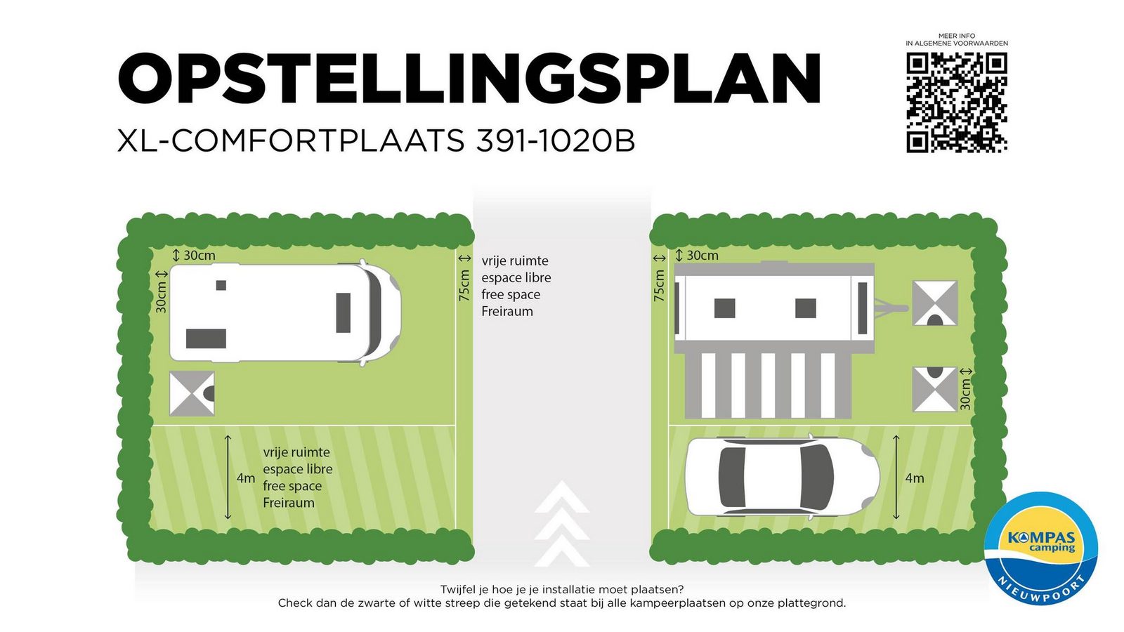 Comfortplaats XL - 150 m²