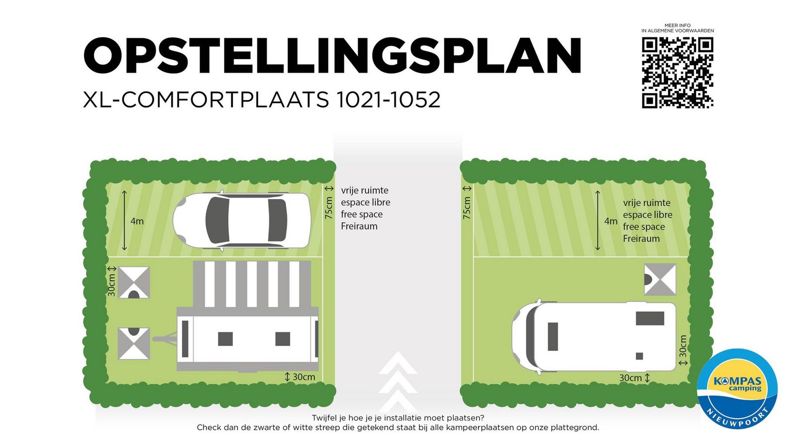 Comfortplaats XL - 150 m²