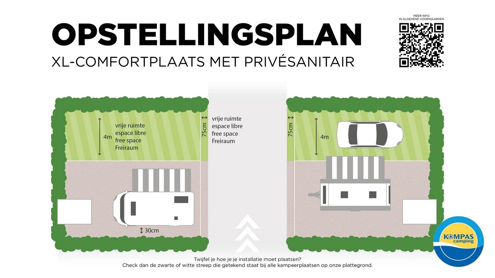 Comfort pitch XL with Private Unit - 150 m²