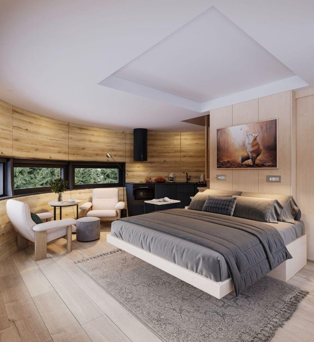The Nutshell mit Hot Tub und Sauna | 2 Personen 