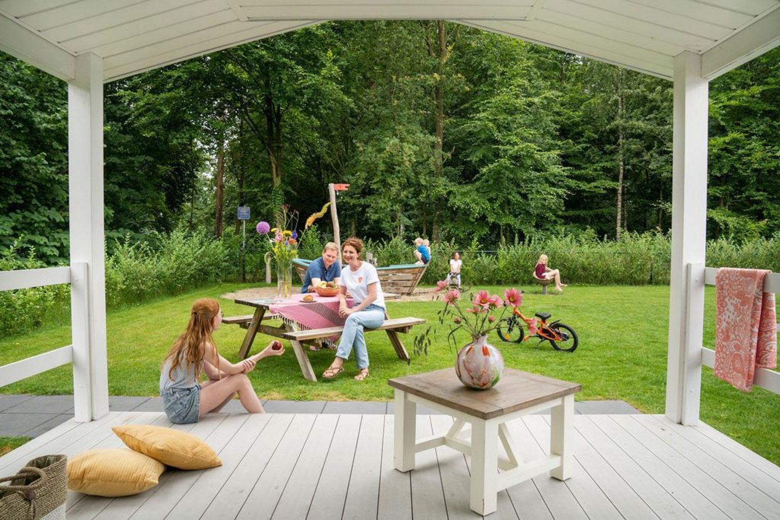 Verandachalet met hottub