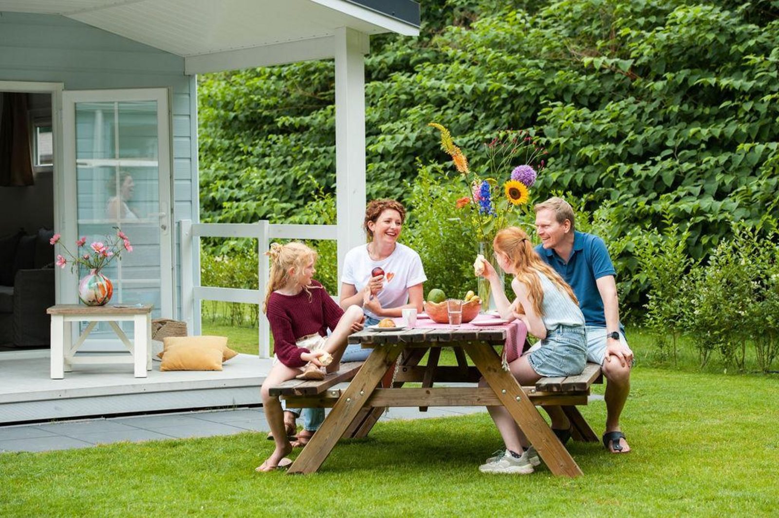 Verandachalet met hottub