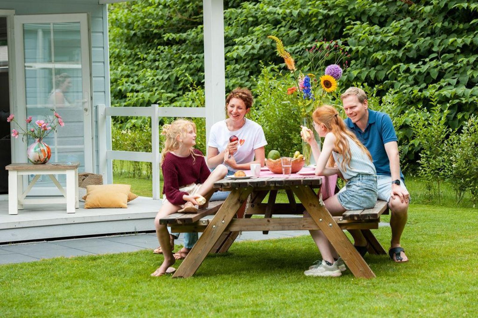 Verandachalet met hottub
