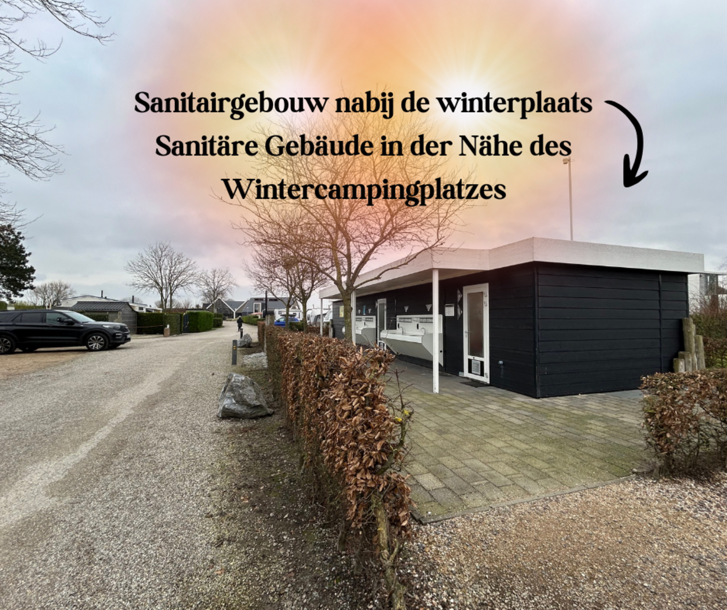Winter kampeerplaats