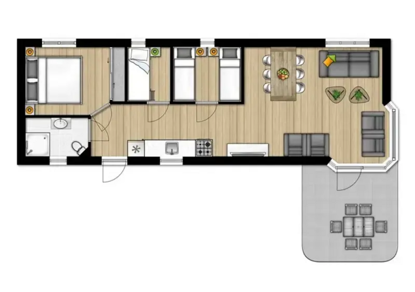 Heidebloem Chalet | 6 persons
