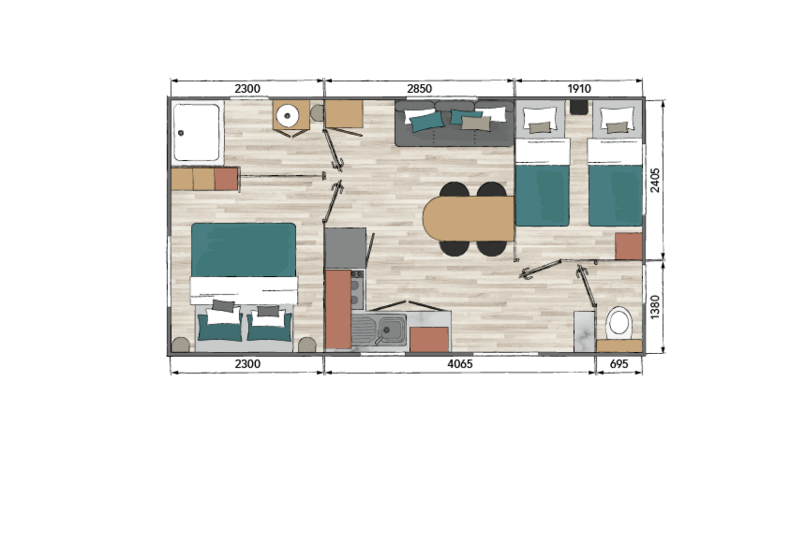 Bungalow Mobilheime Ocèane