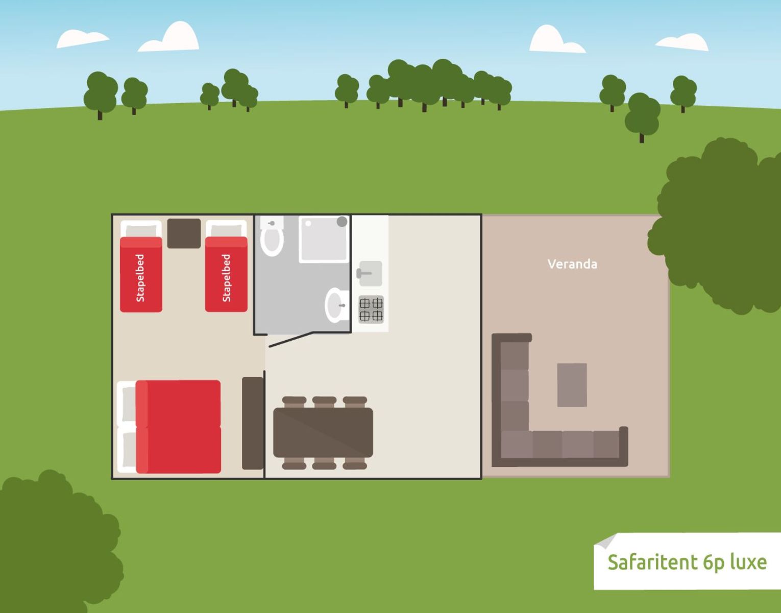 Luxe Safaritent | 6 personen