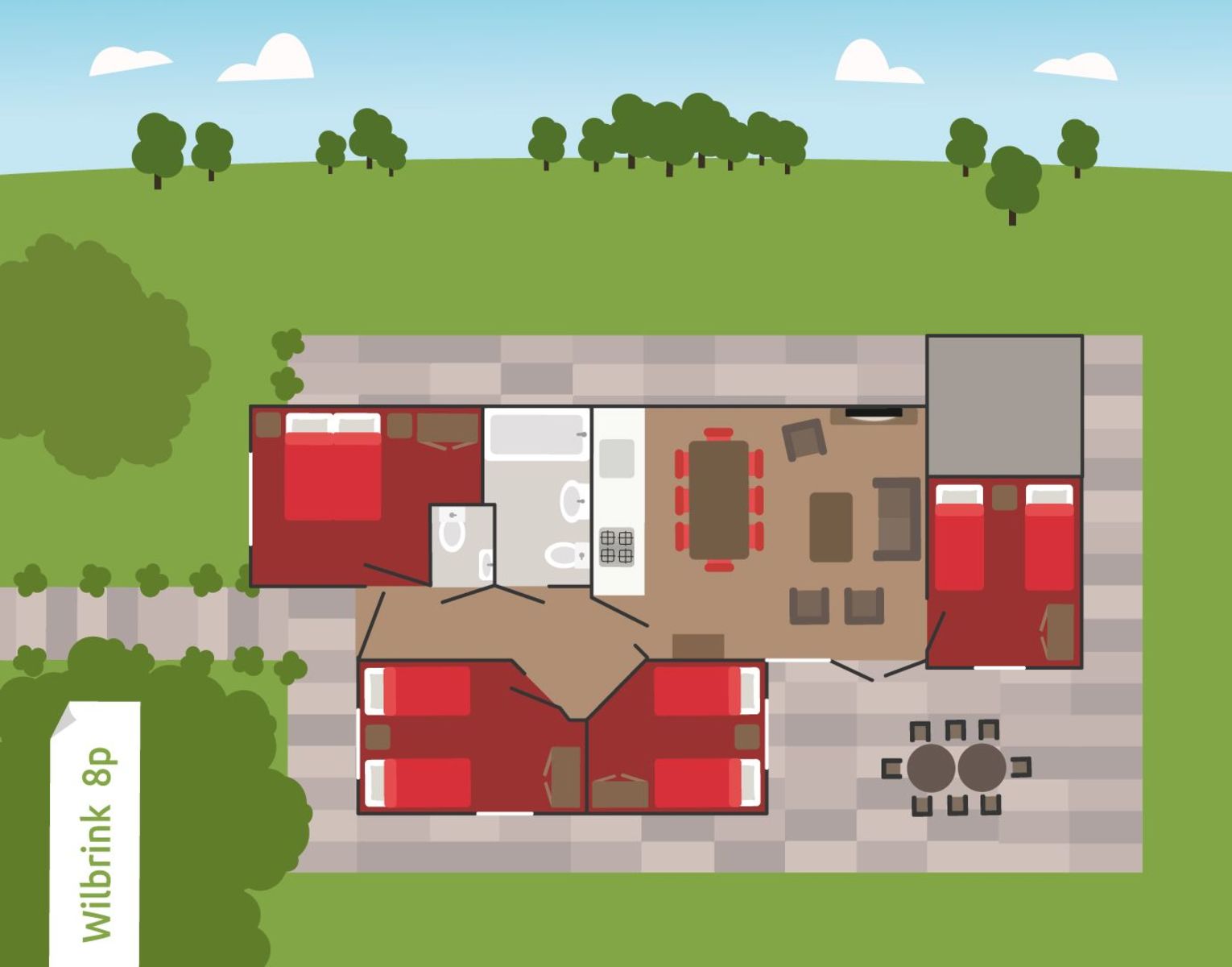 Bungalow Wilbrink | 8 personen