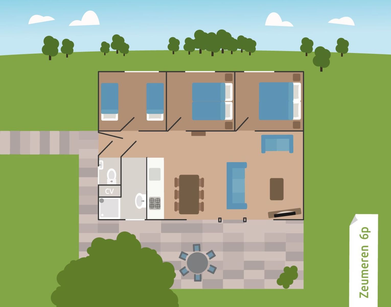 Bungalow Zeumeren | 6 personen