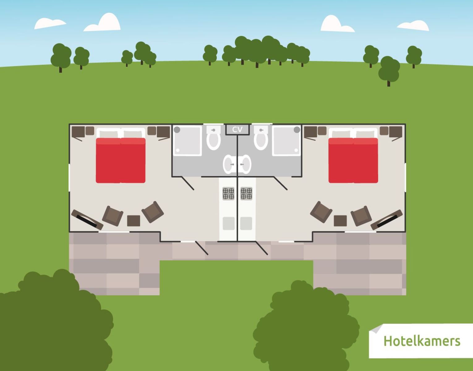 Hotelchalet | 2 personen