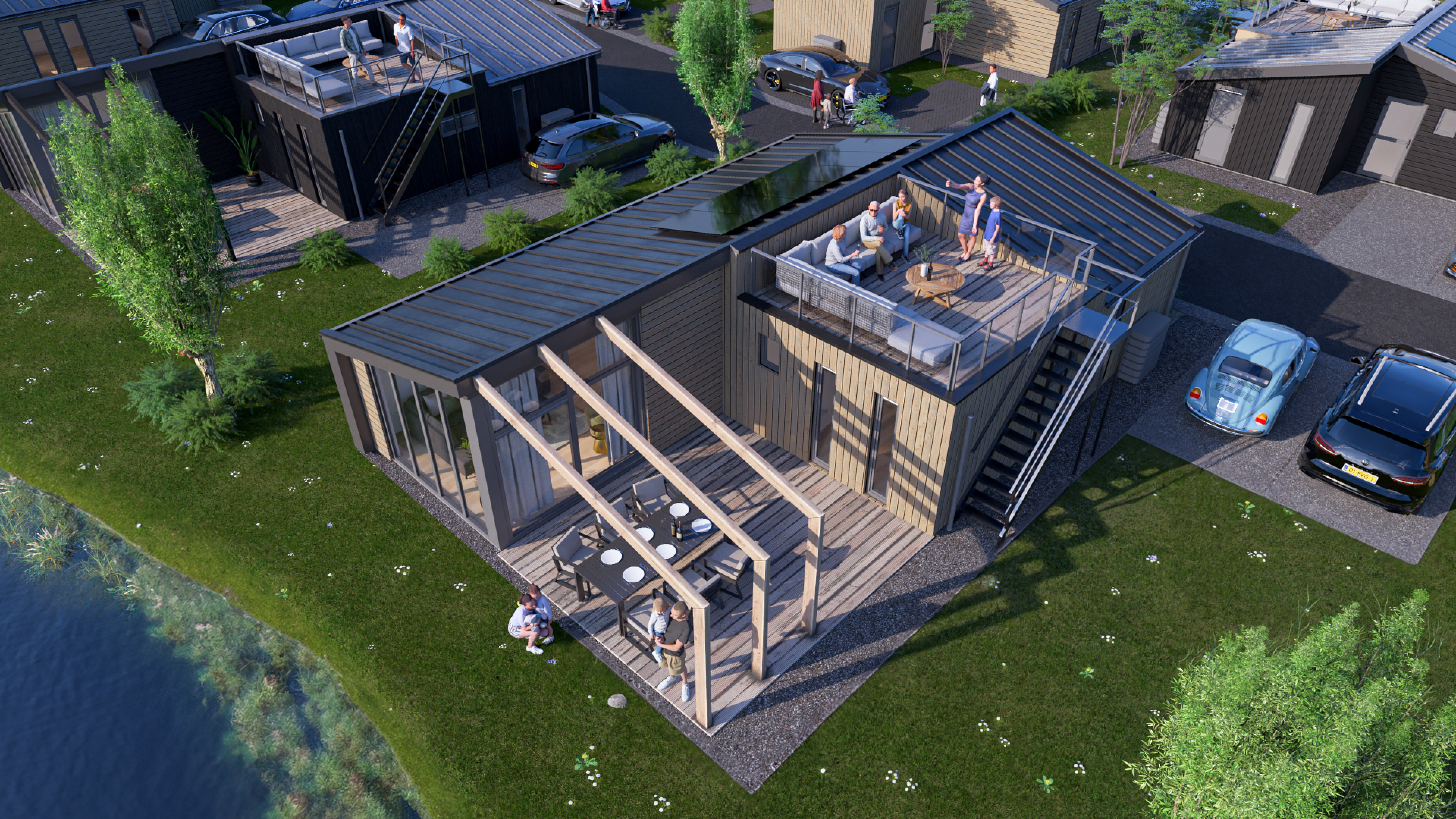 Accommodatie Enkhuizer Strand - Chalet - Cube Split 6+2 - 12