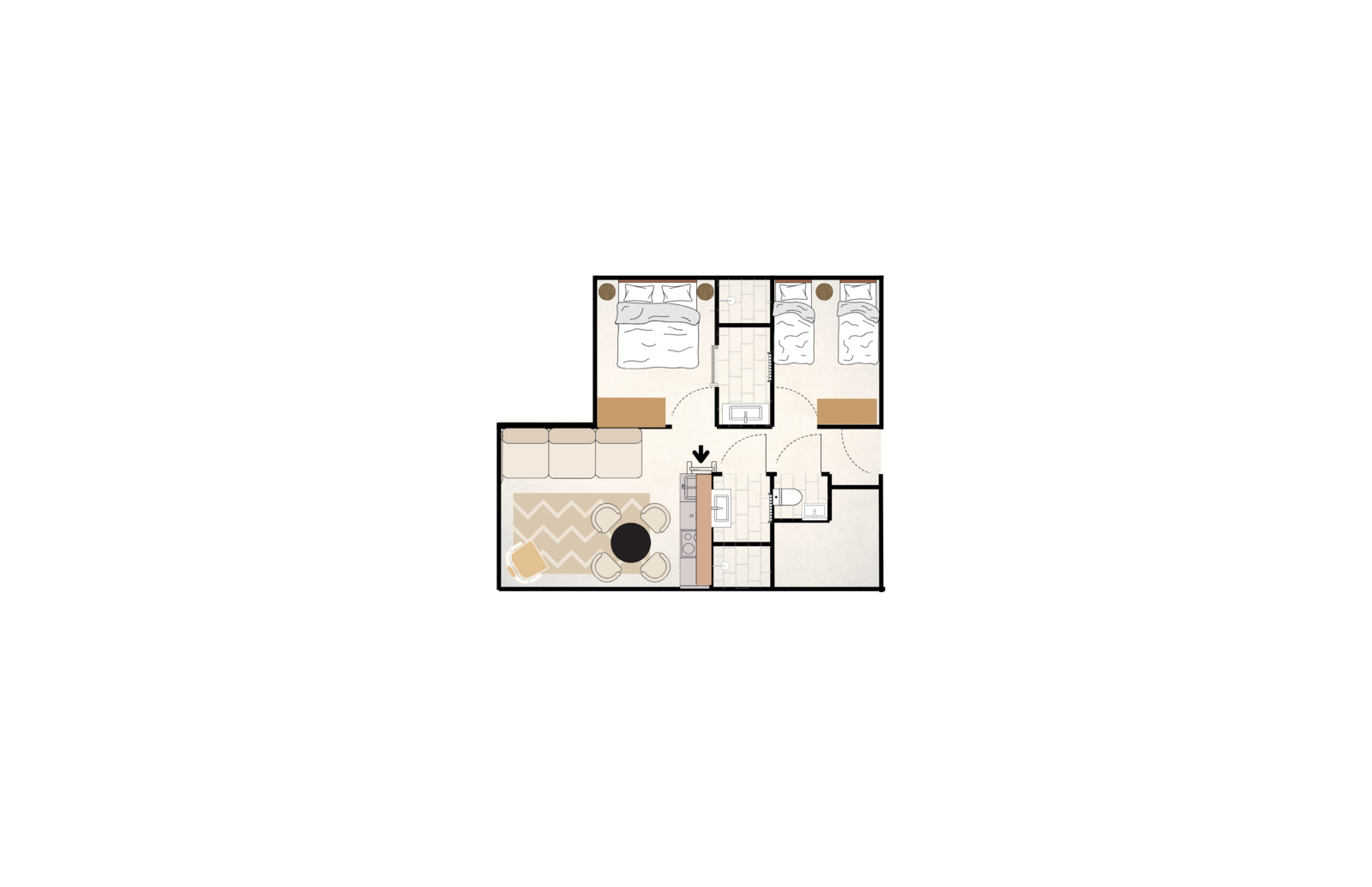 Villa Hottub | 4-6 Pers. 