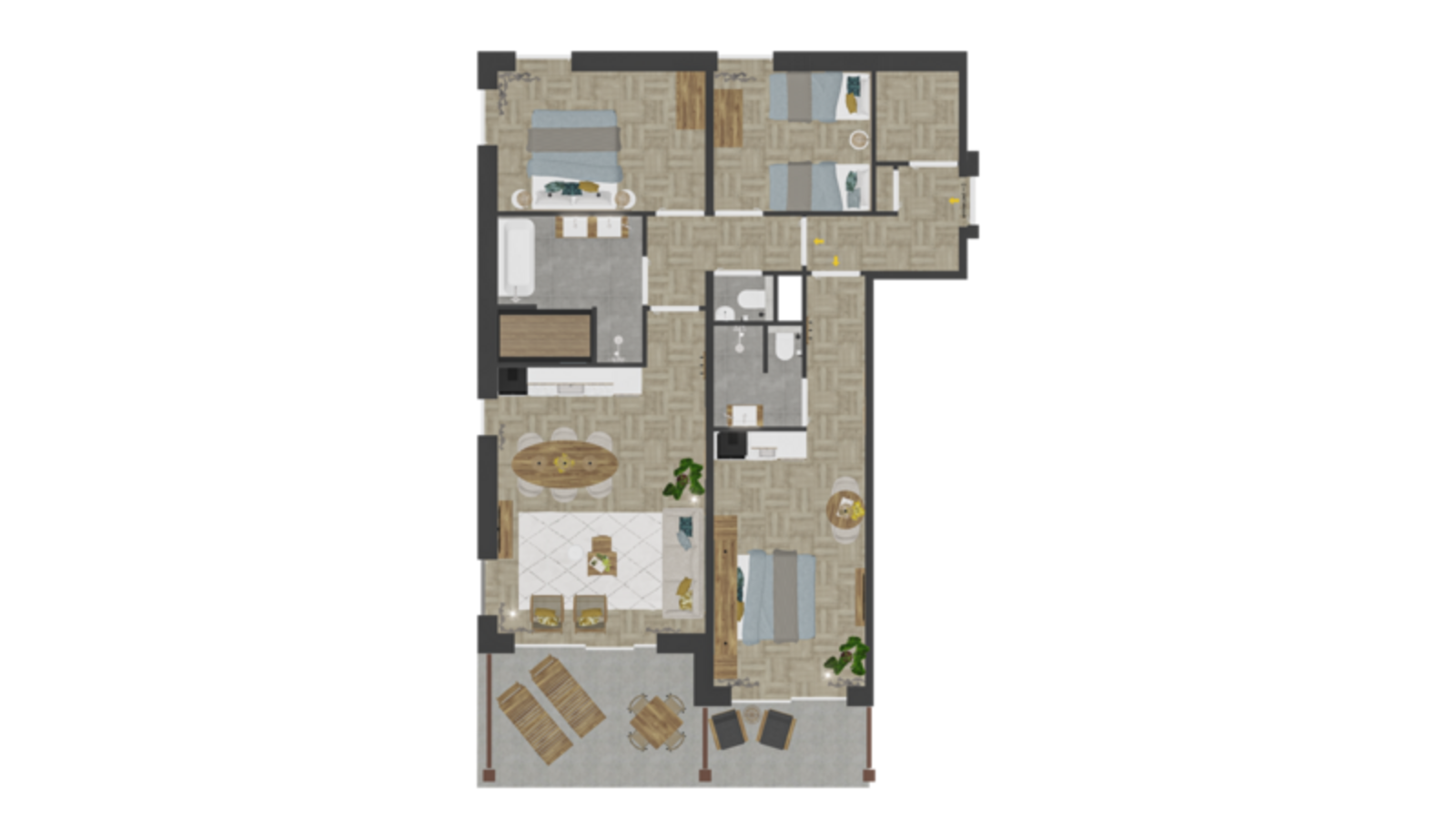 Luxe Strand appartement | 4+2 Pers.