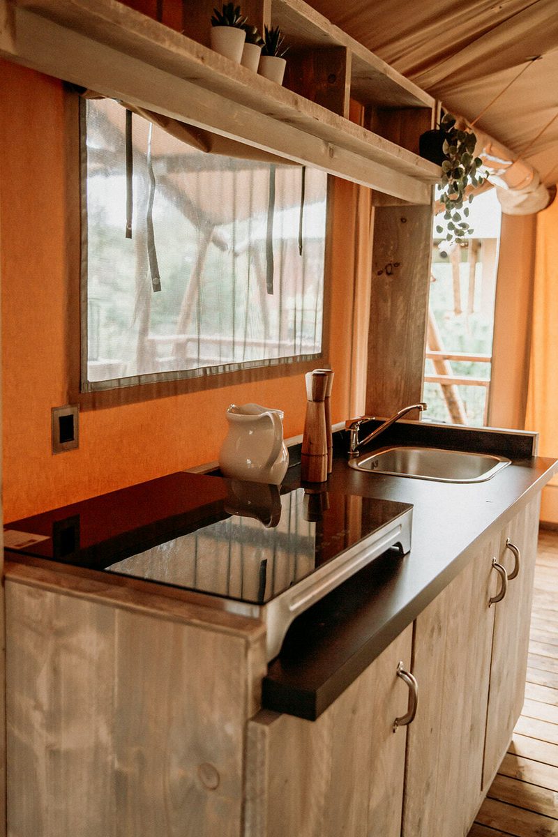 Safarisuite met privé sanitair | 5 personen