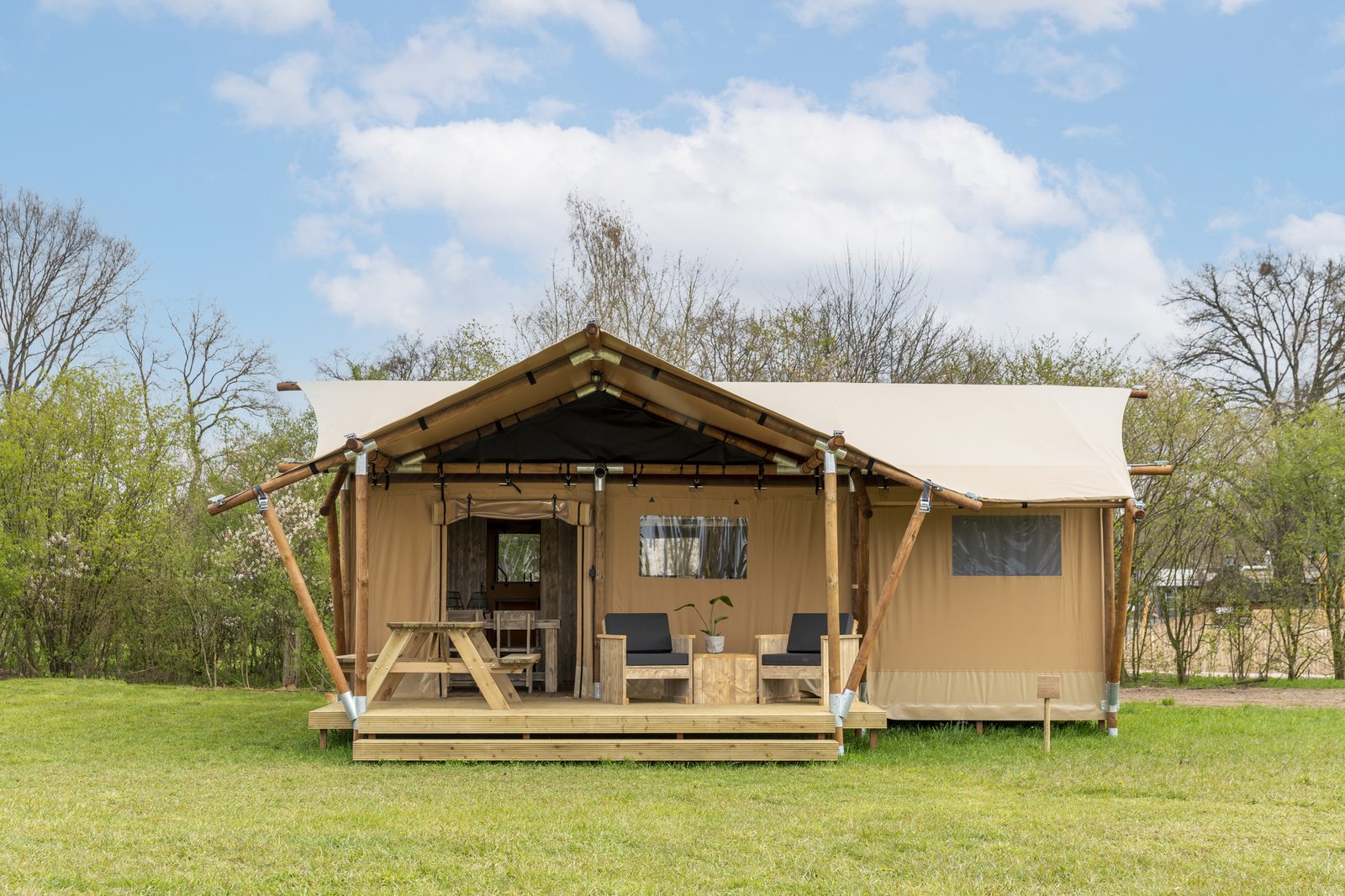 Safarisuite met privé sanitair | 5 personen