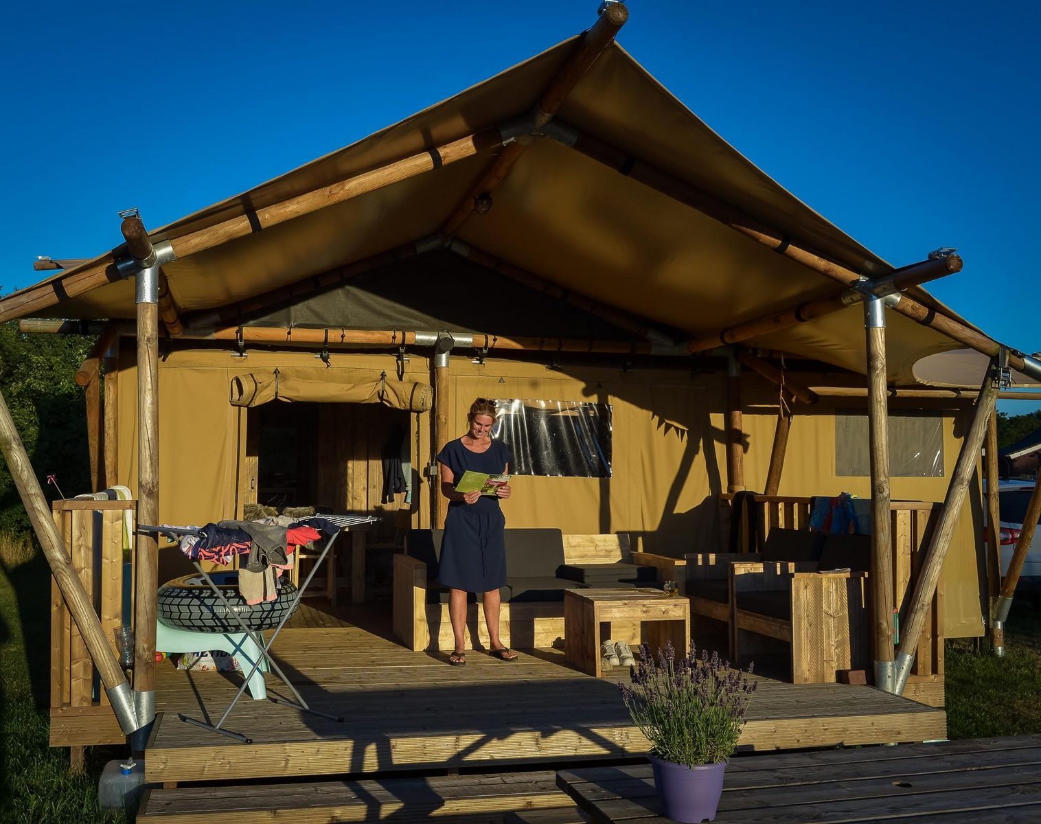Safarisuite met privé sanitair | 5 personen