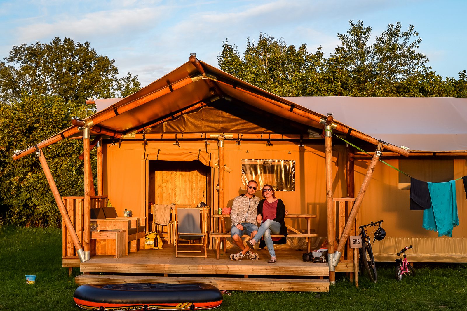 Safarisuite met privé sanitair | 5 personen