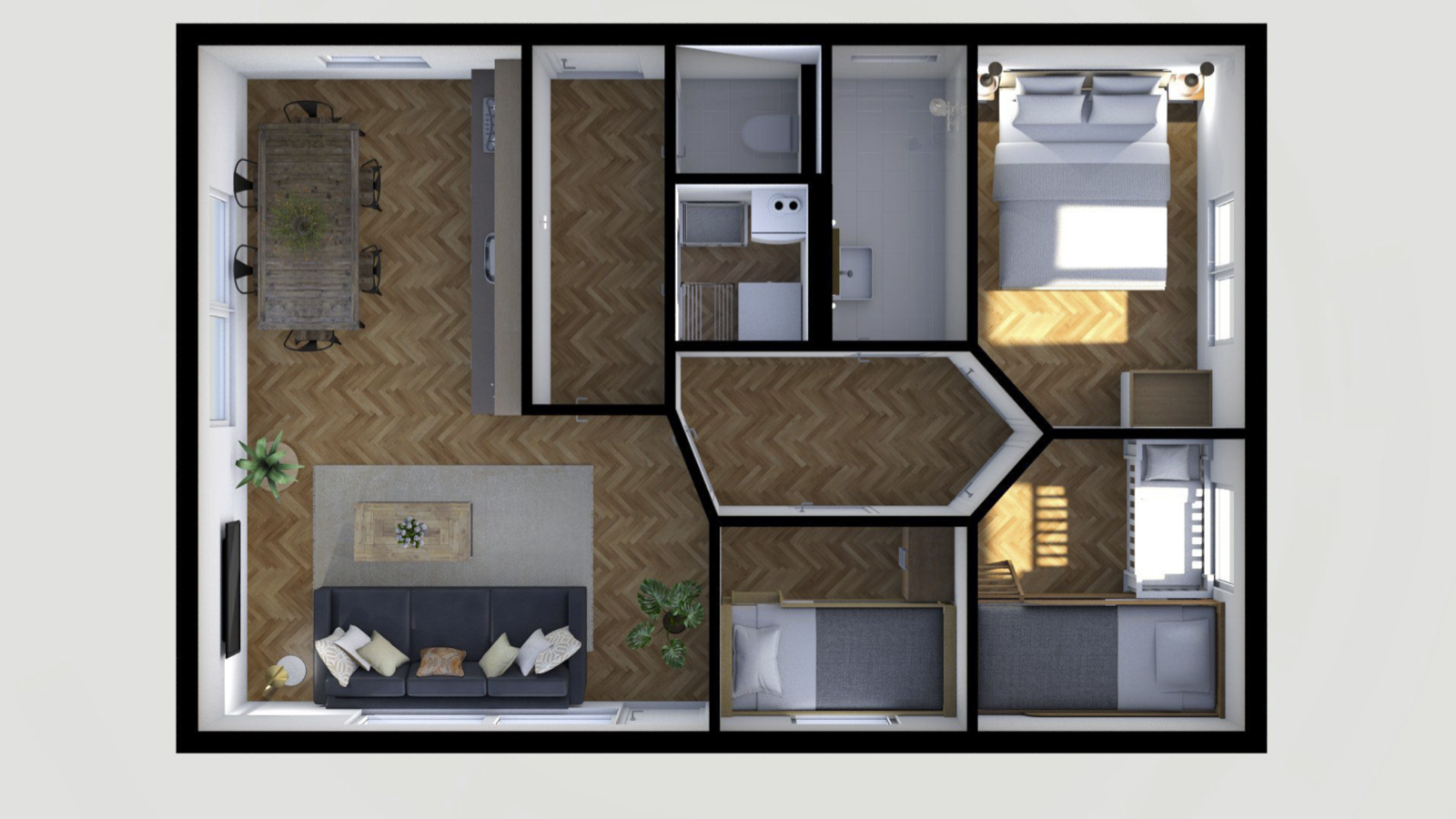 Baby & children bungalow with bubble tub I 5 persons (copy)