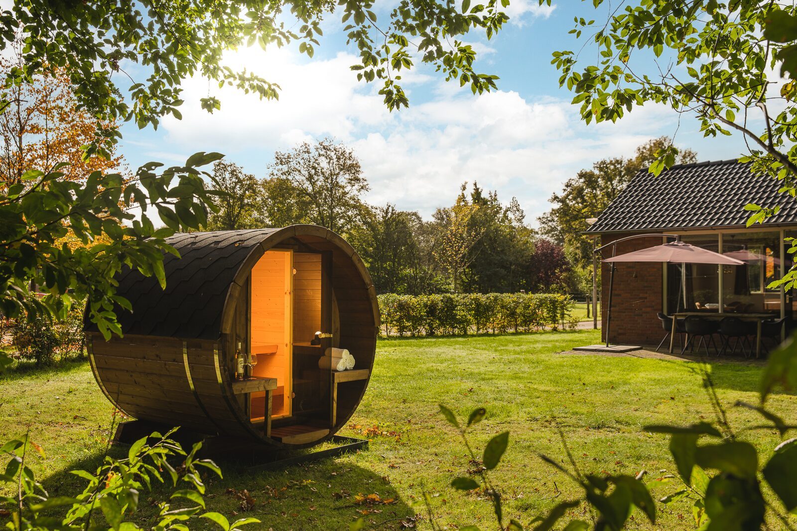 Kinderbungalow boerderij met sauna & warme bubbeltub I 6 personen