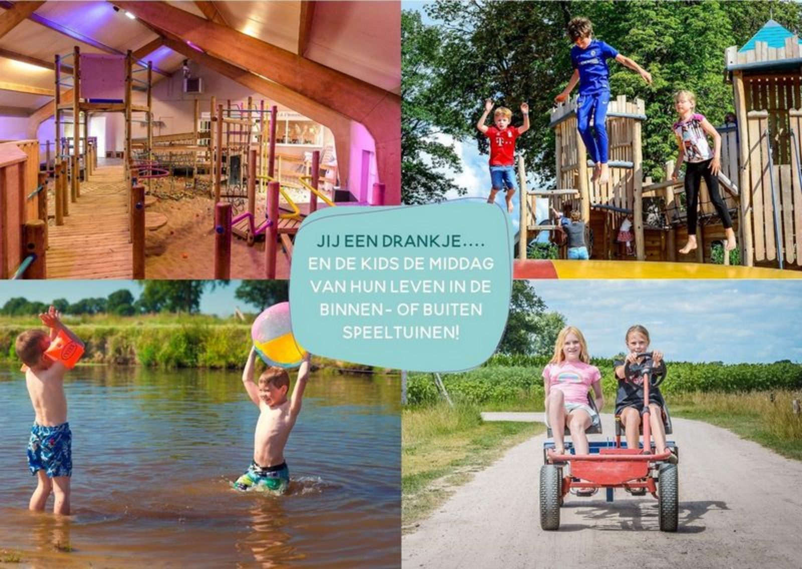 Kinderbungalow met warme bubbeltub I 6 personen