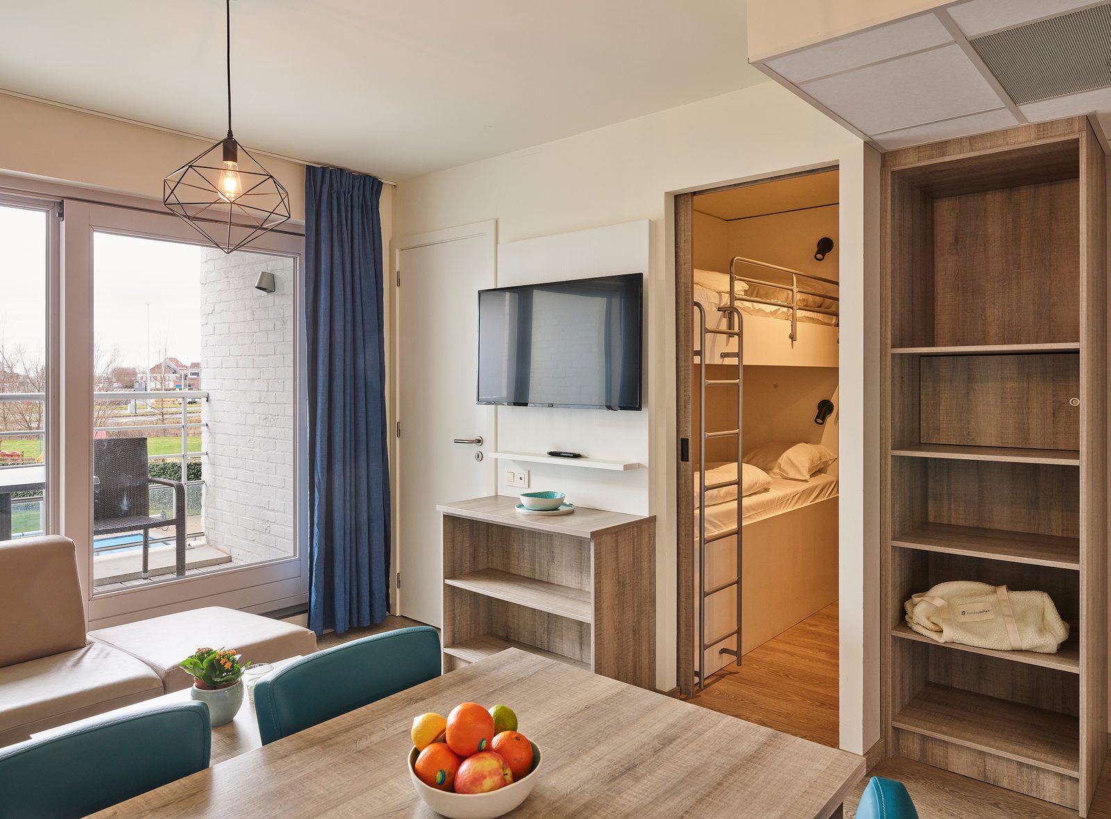 Comfort Suite 4p Balkon - 2 Schlafzimmer - 1 Doppelbett - 1 Etagenbett