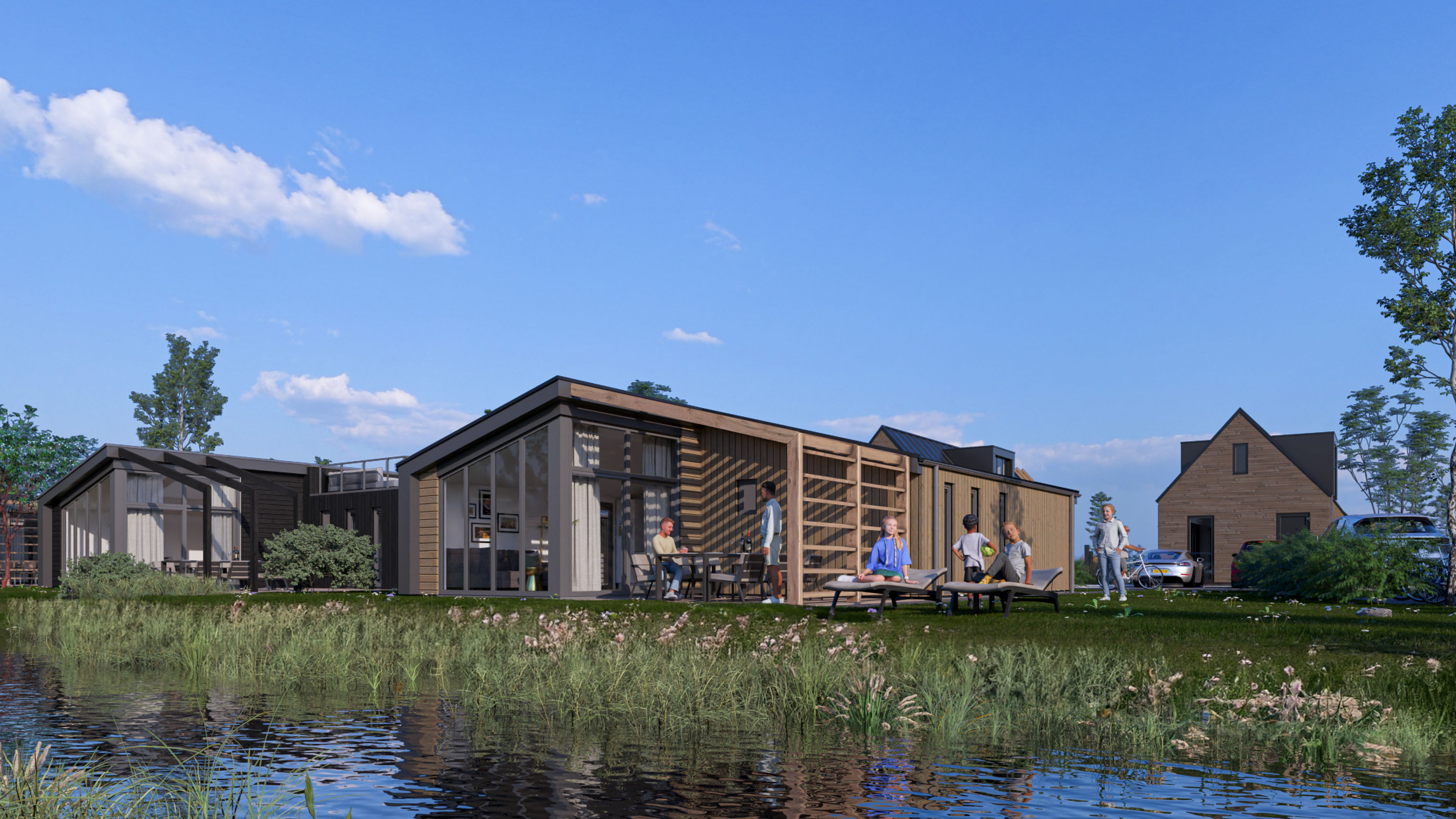 Accommodatie Enkhuizer Strand - Chalet - Cube Split Culinair Sauna 6 - 12